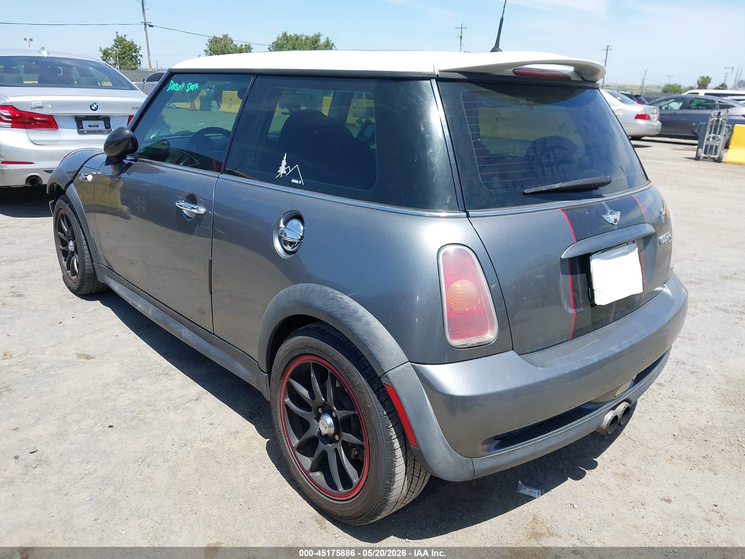 2002 Mini Cooper S   Серый vin: WMWRE33482TD52530