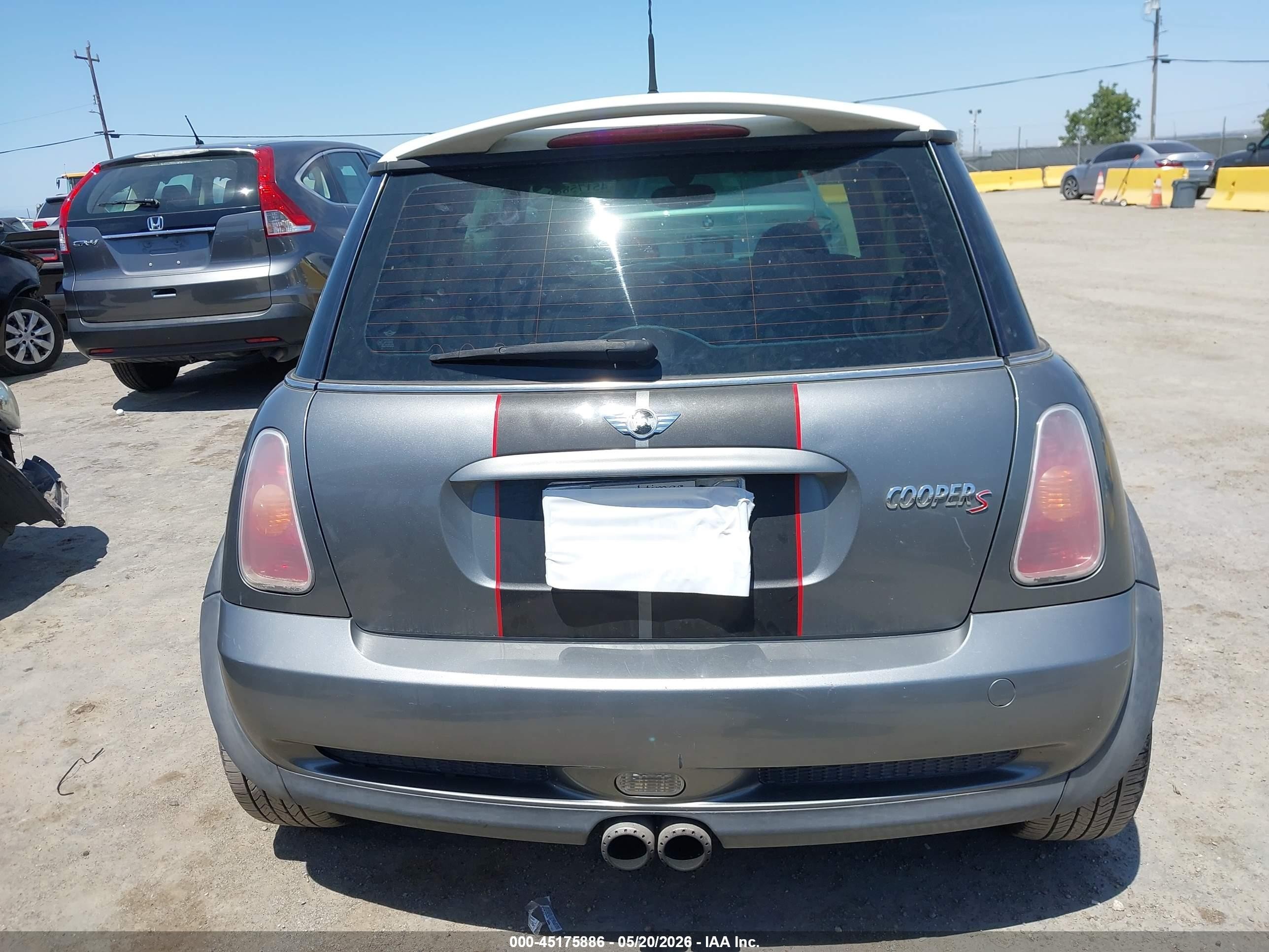 2002 Mini Cooper S   Серый vin: WMWRE33482TD52530