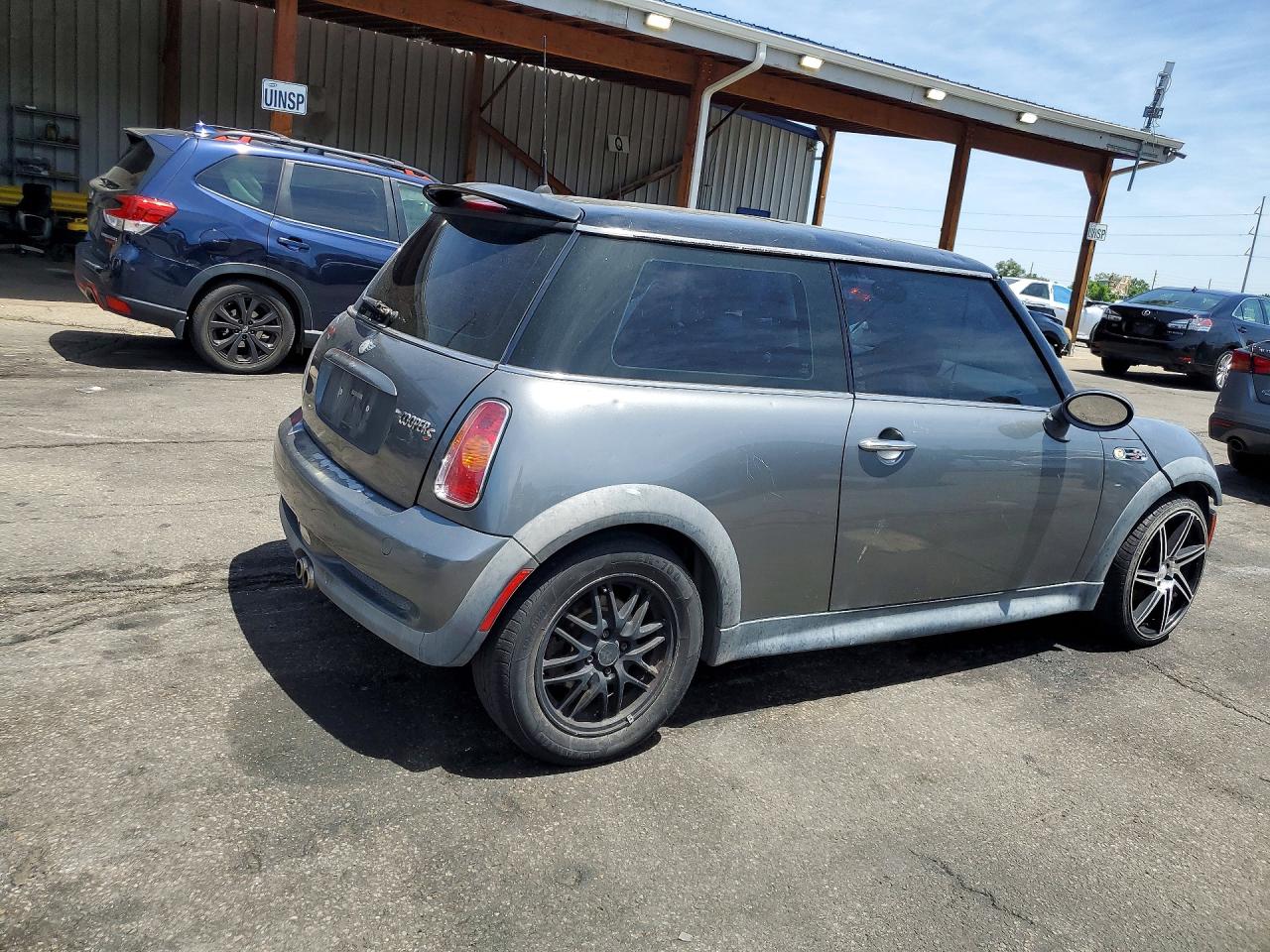 2002 Mini Cooper S Gray vin: WMWRE33482TD56884