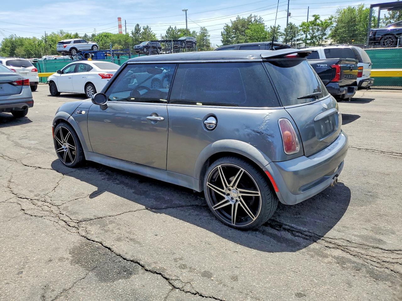 2002 Mini Cooper S Gray vin: WMWRE33482TD56884