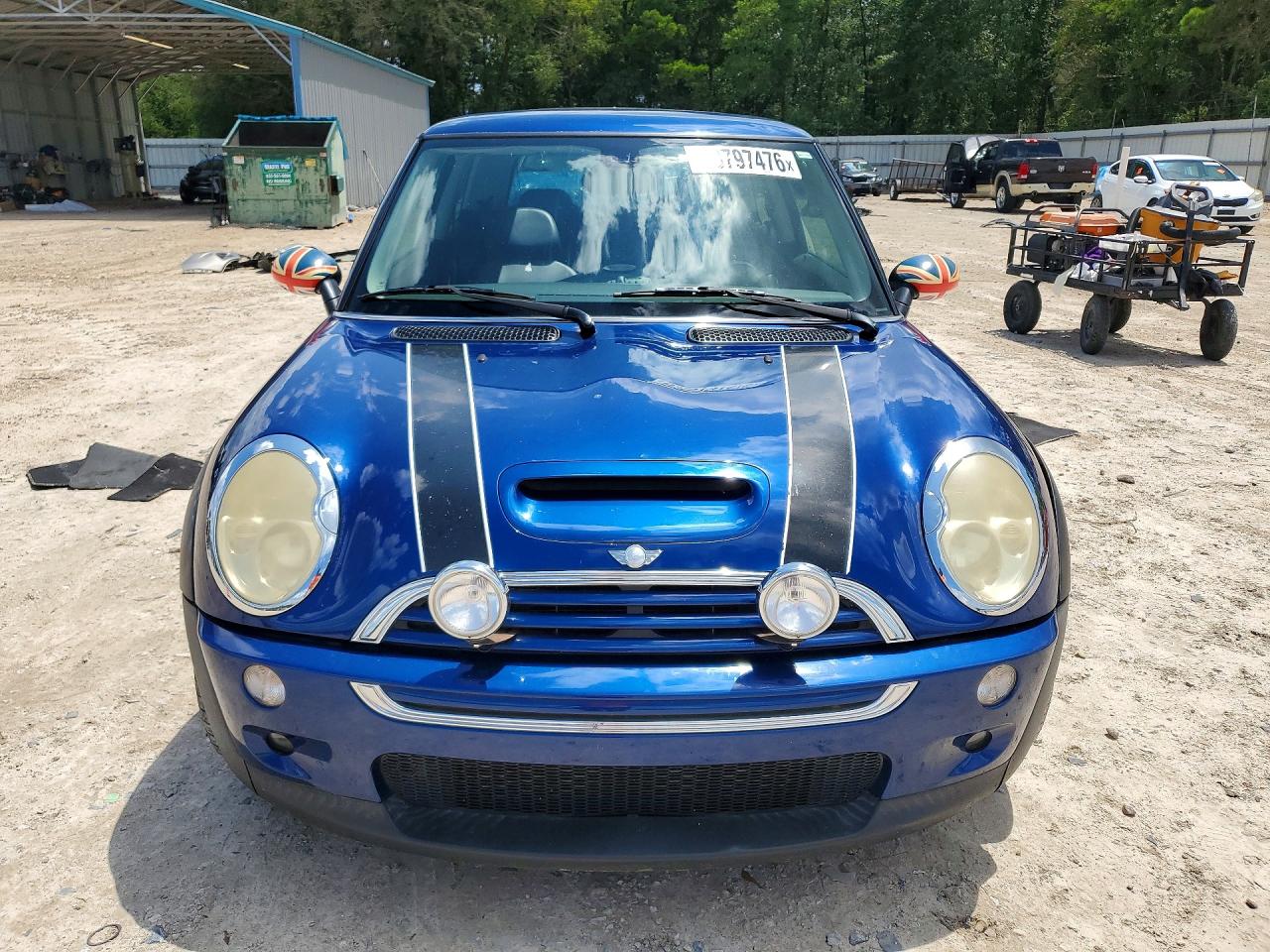 2003 Mini Cooper S Blue vin: WMWRE33493TD72528