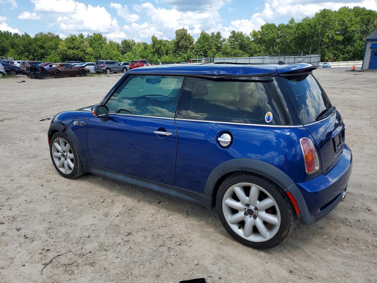 2003 Mini Cooper S Blue vin: WMWRE33493TD72528