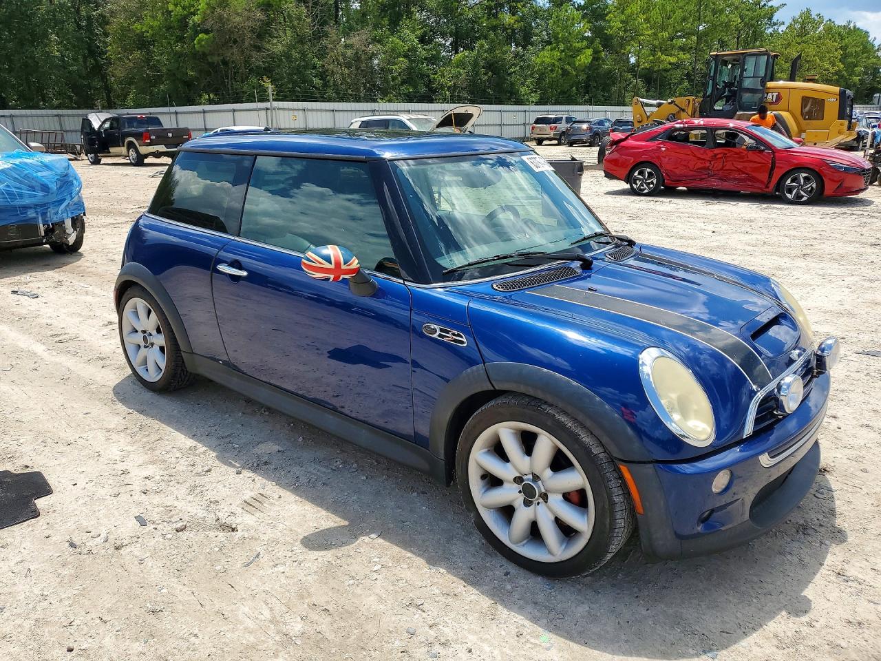 2003 Mini Cooper S Blue vin: WMWRE33493TD72528