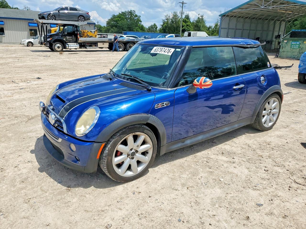 2003 Mini Cooper S Blue vin: WMWRE33493TD72528