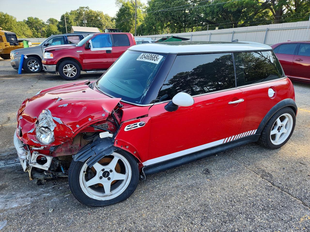 2005 Mini Cooper S Красный vin: WMWRE33505TL14140