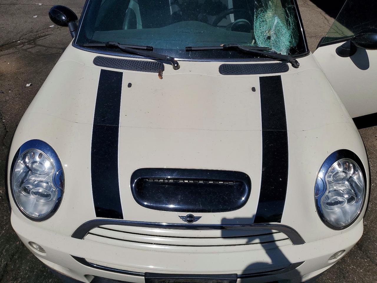 2006 Mini Cooper S White vin: WMWRE33526TL15999