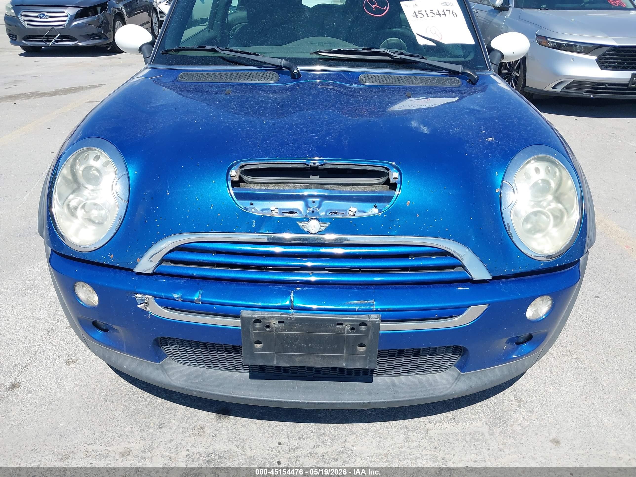 2006 Mini Cooper S   Черный vin: WMWRE33536TJ48519