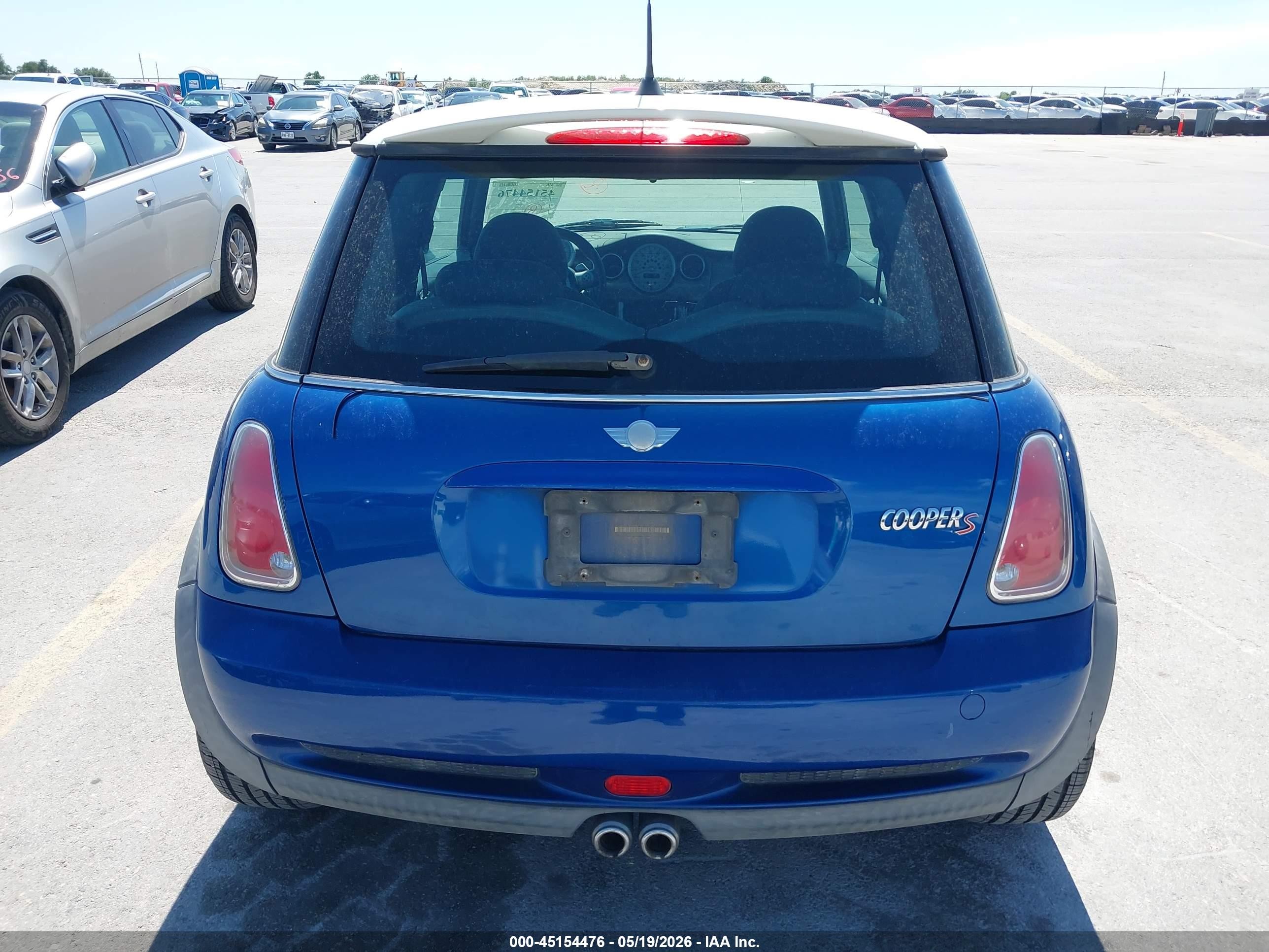 2006 Mini Cooper S   Черный vin: WMWRE33536TJ48519