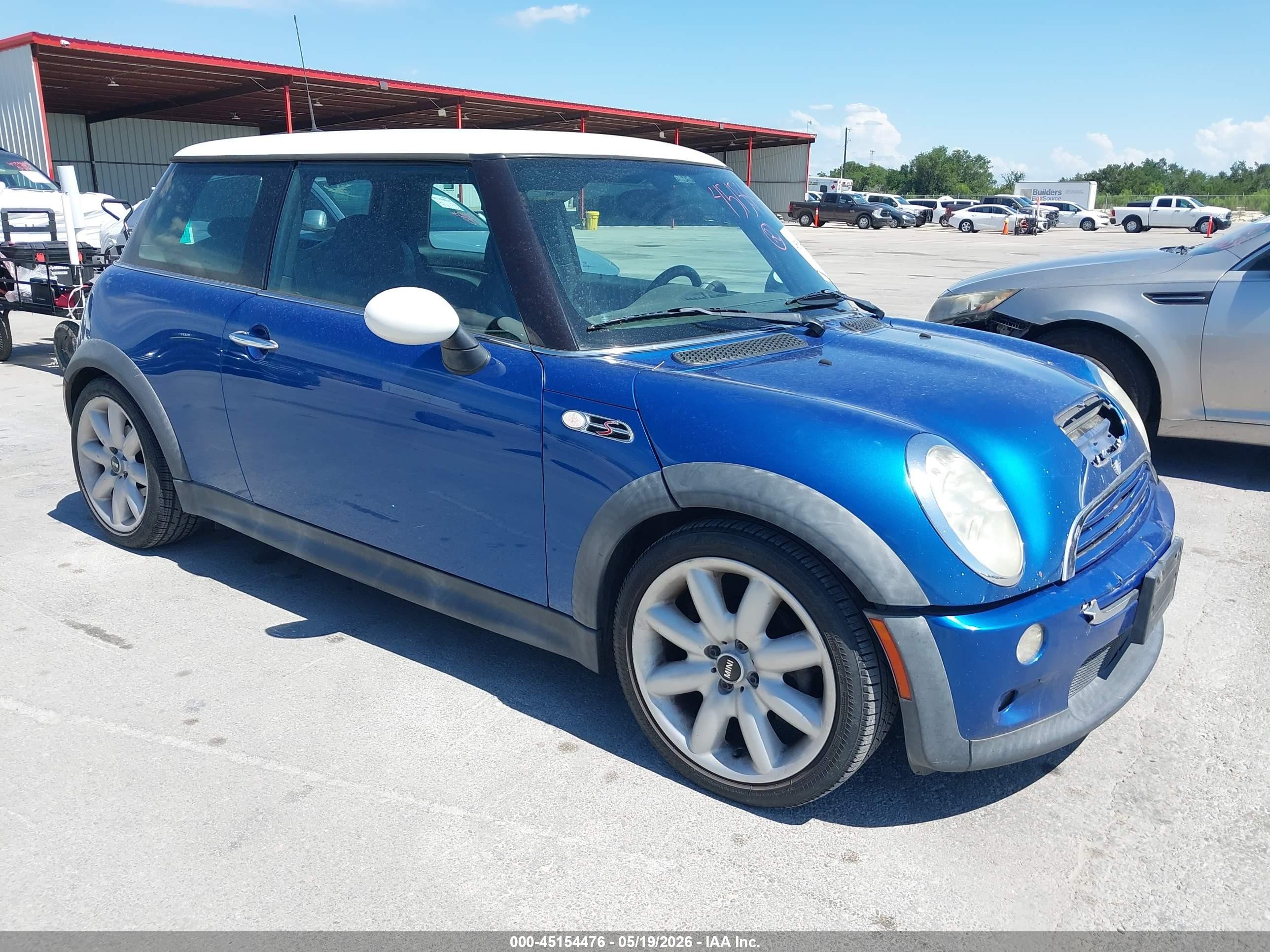 2006 Mini Cooper S   Black vin: WMWRE33536TJ48519