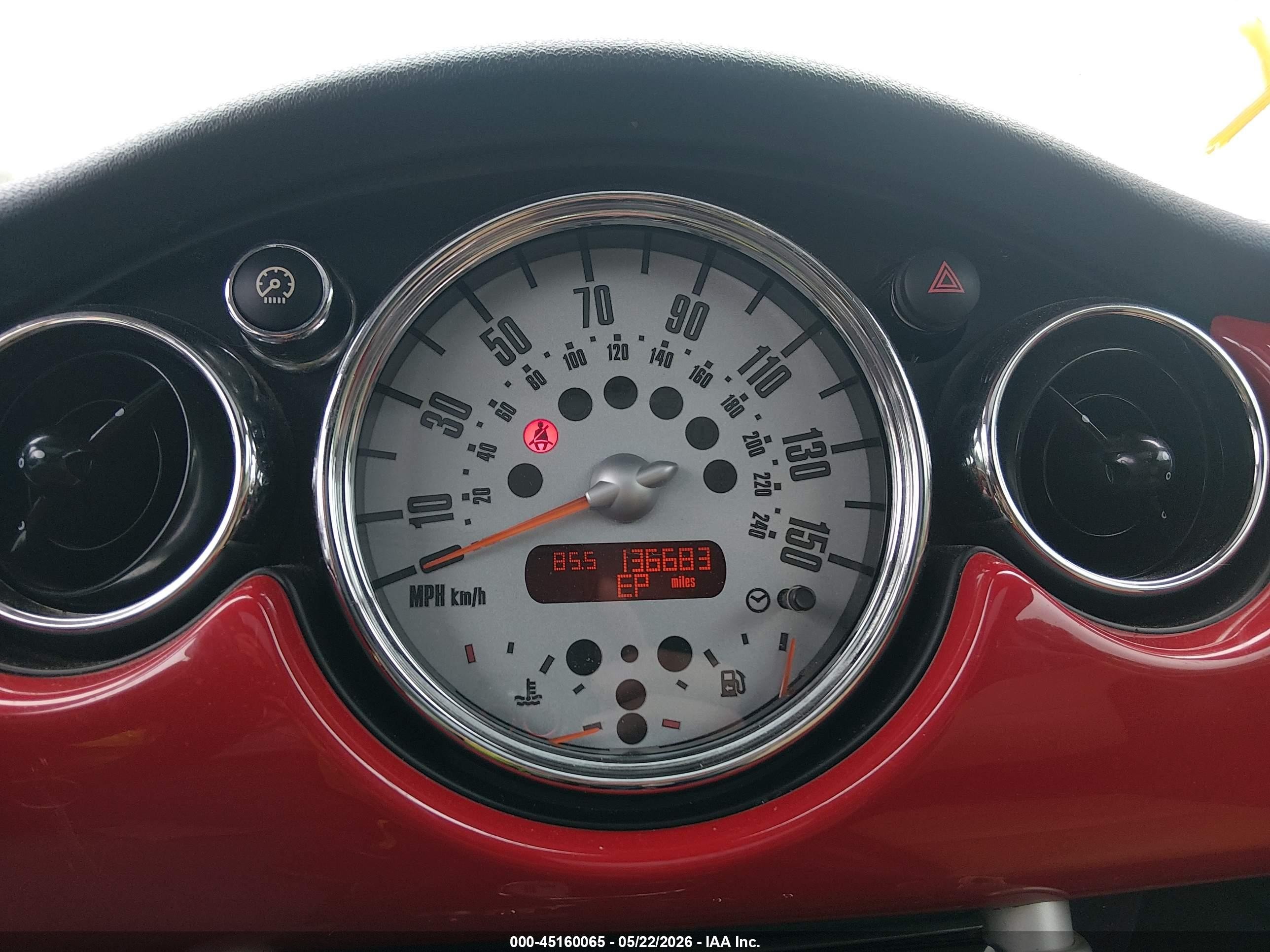 2006 Mini Cooper S Красный vin: WMWRE33546TJ36248