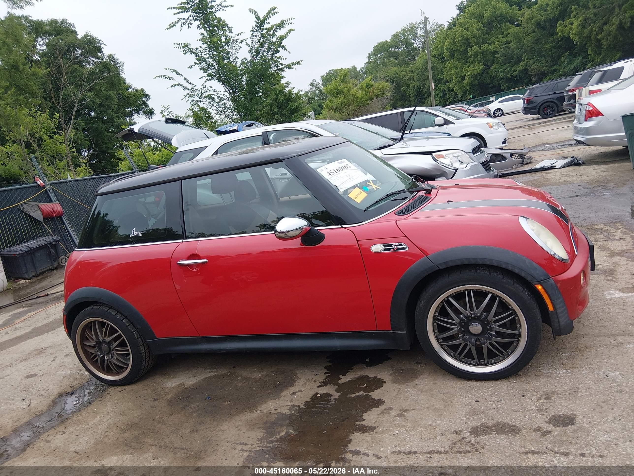 2006 Mini Cooper S Красный vin: WMWRE33546TJ36248