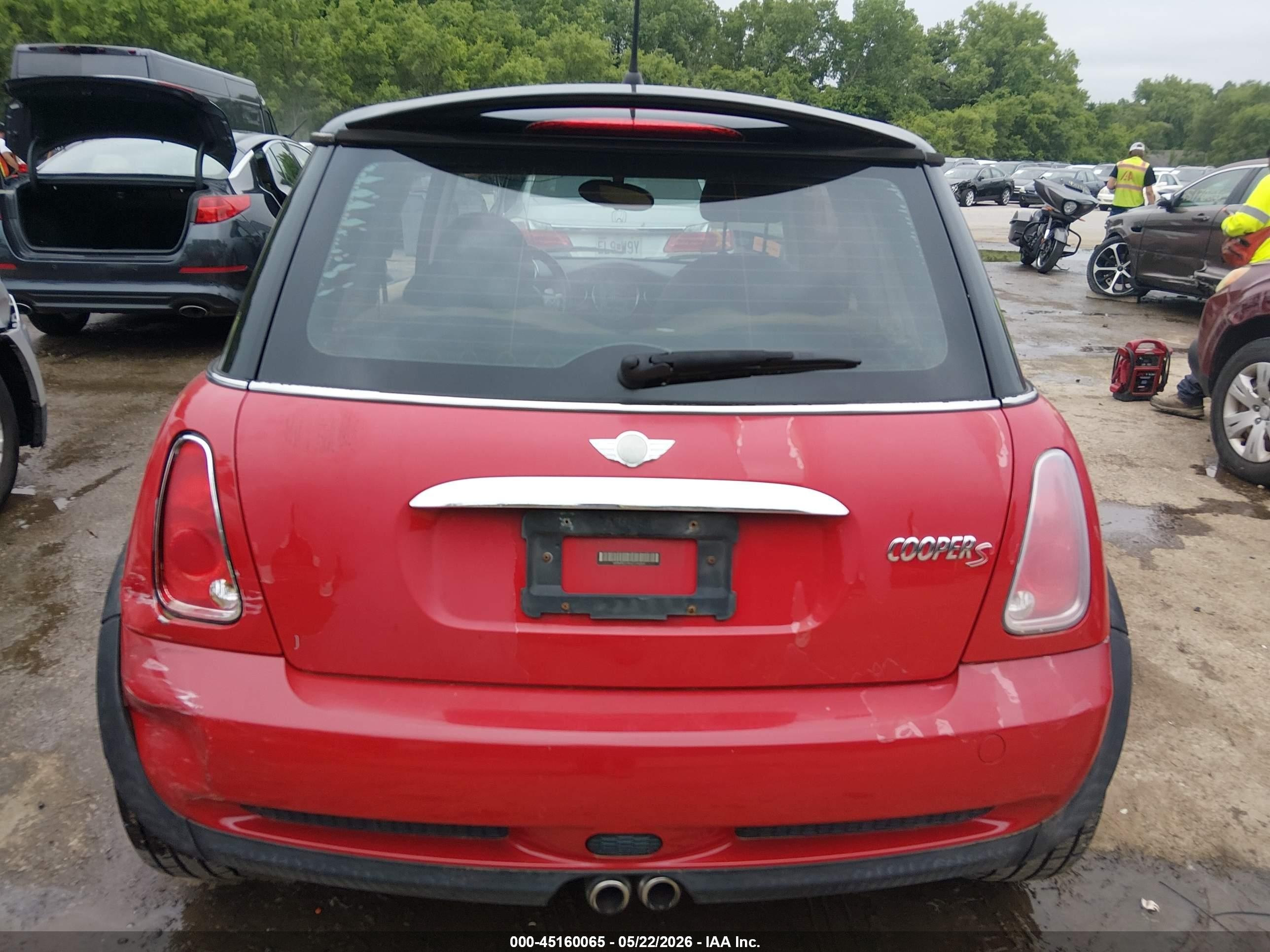 2006 Mini Cooper S Красный vin: WMWRE33546TJ36248