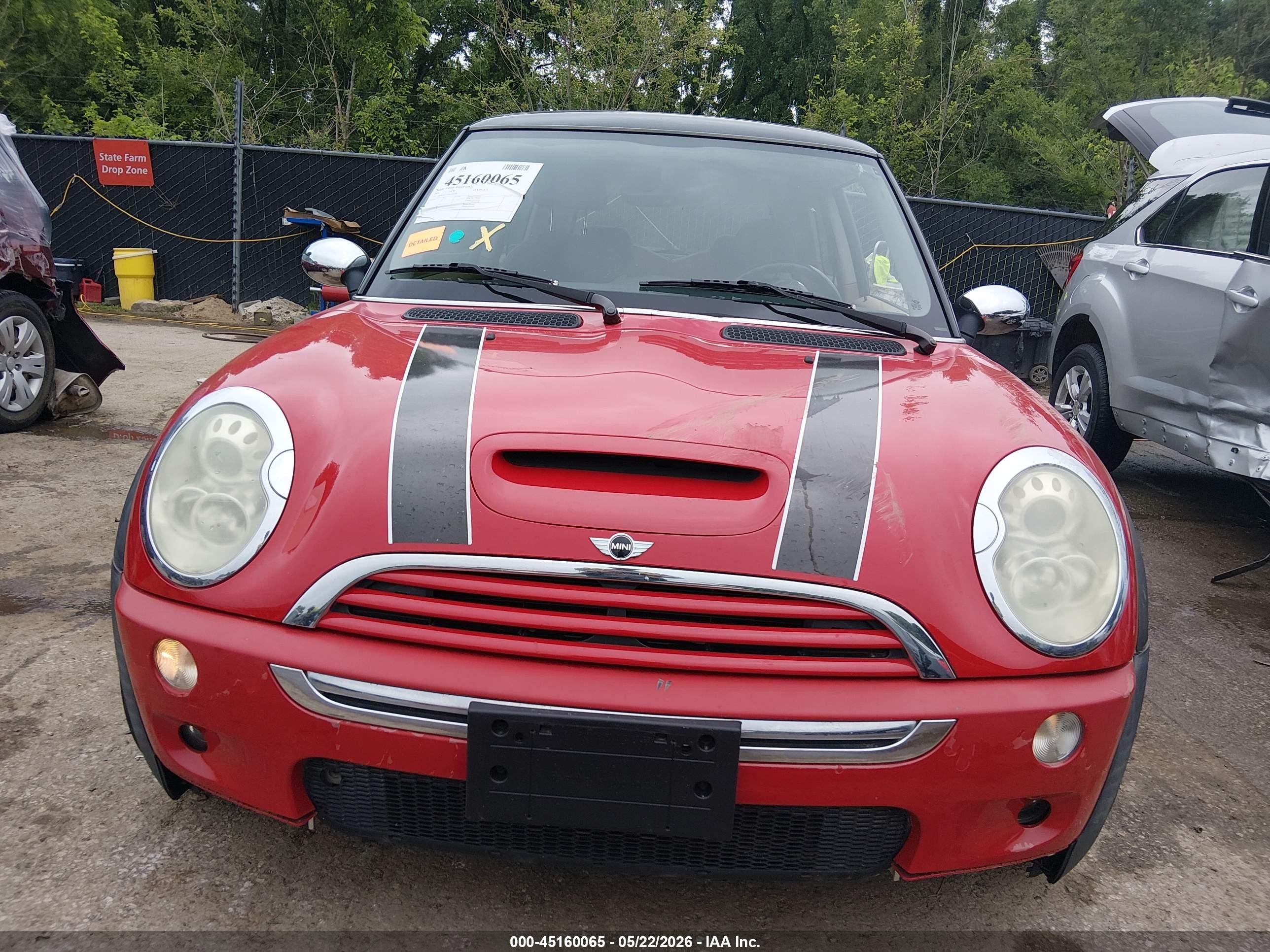 2006 Mini Cooper S Красный vin: WMWRE33546TJ36248
