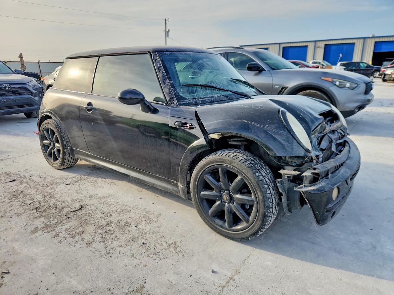 2006 Mini Cooper S Black vin: WMWRE33556TN25707
