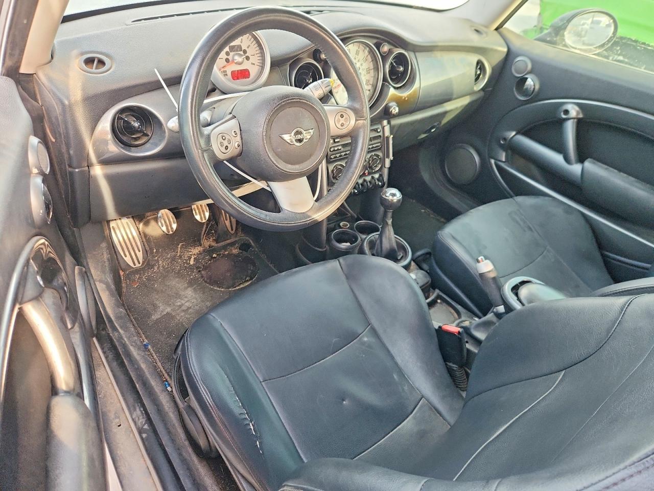 2006 Mini Cooper S Black vin: WMWRE33556TN25707