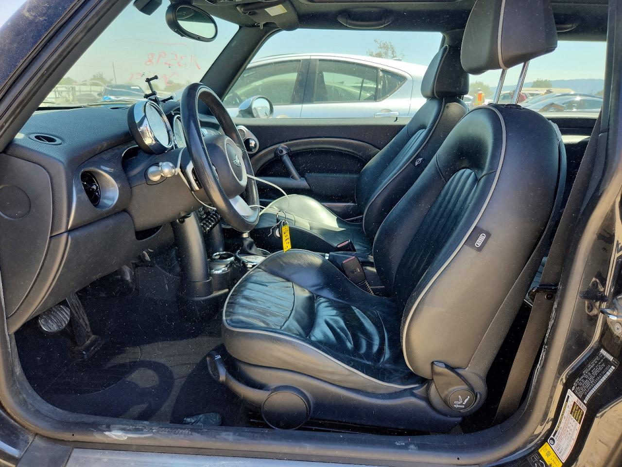 2006 Mini Cooper S Black vin: WMWRE33586TJ40304