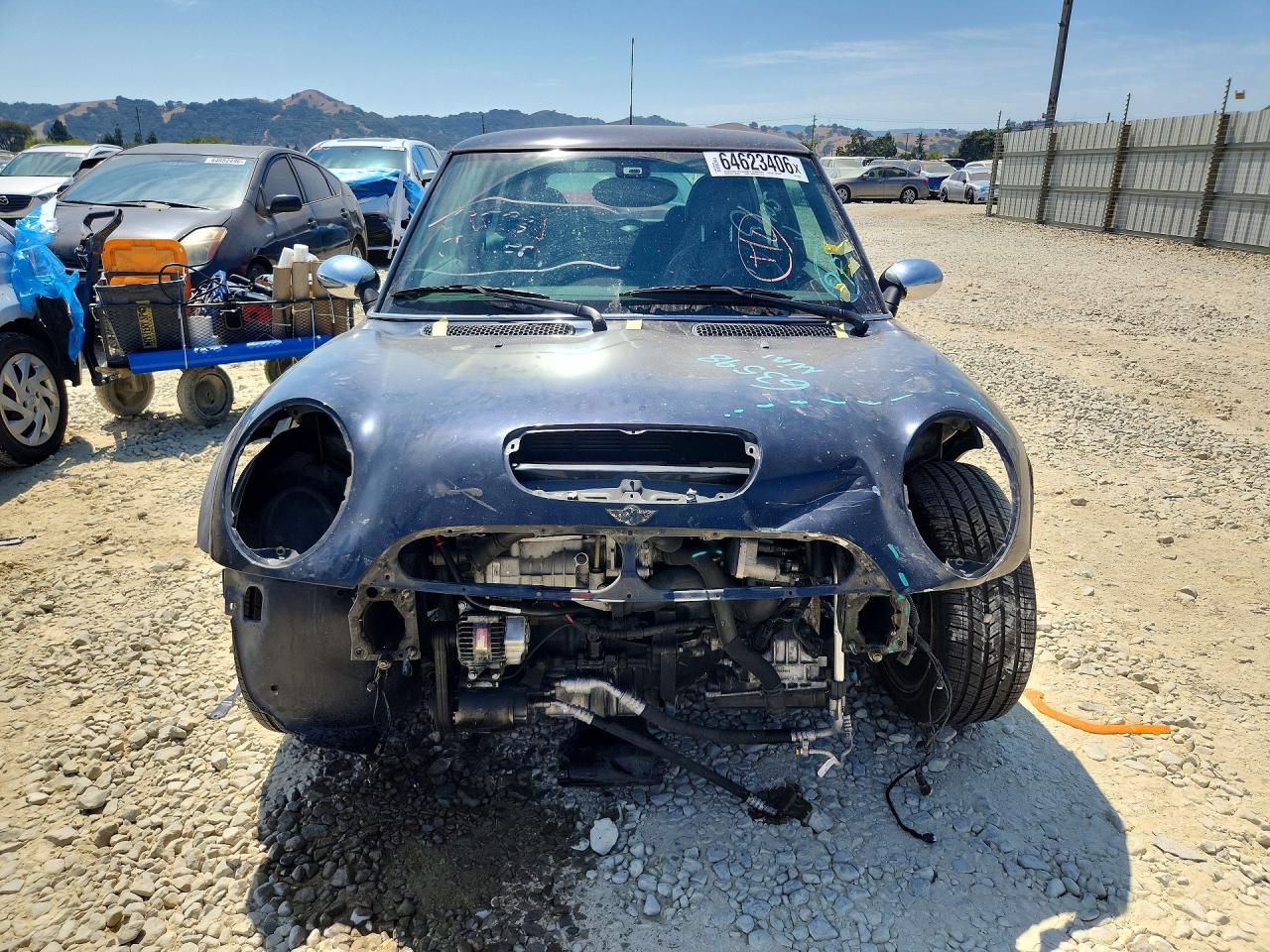 2006 Mini Cooper S Black vin: WMWRE33586TJ40304