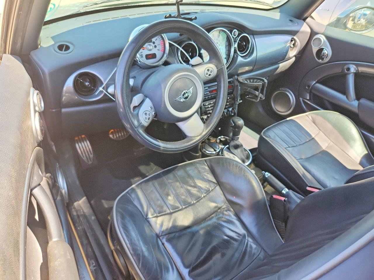 2006 Mini Cooper S Black vin: WMWRE33586TJ40304