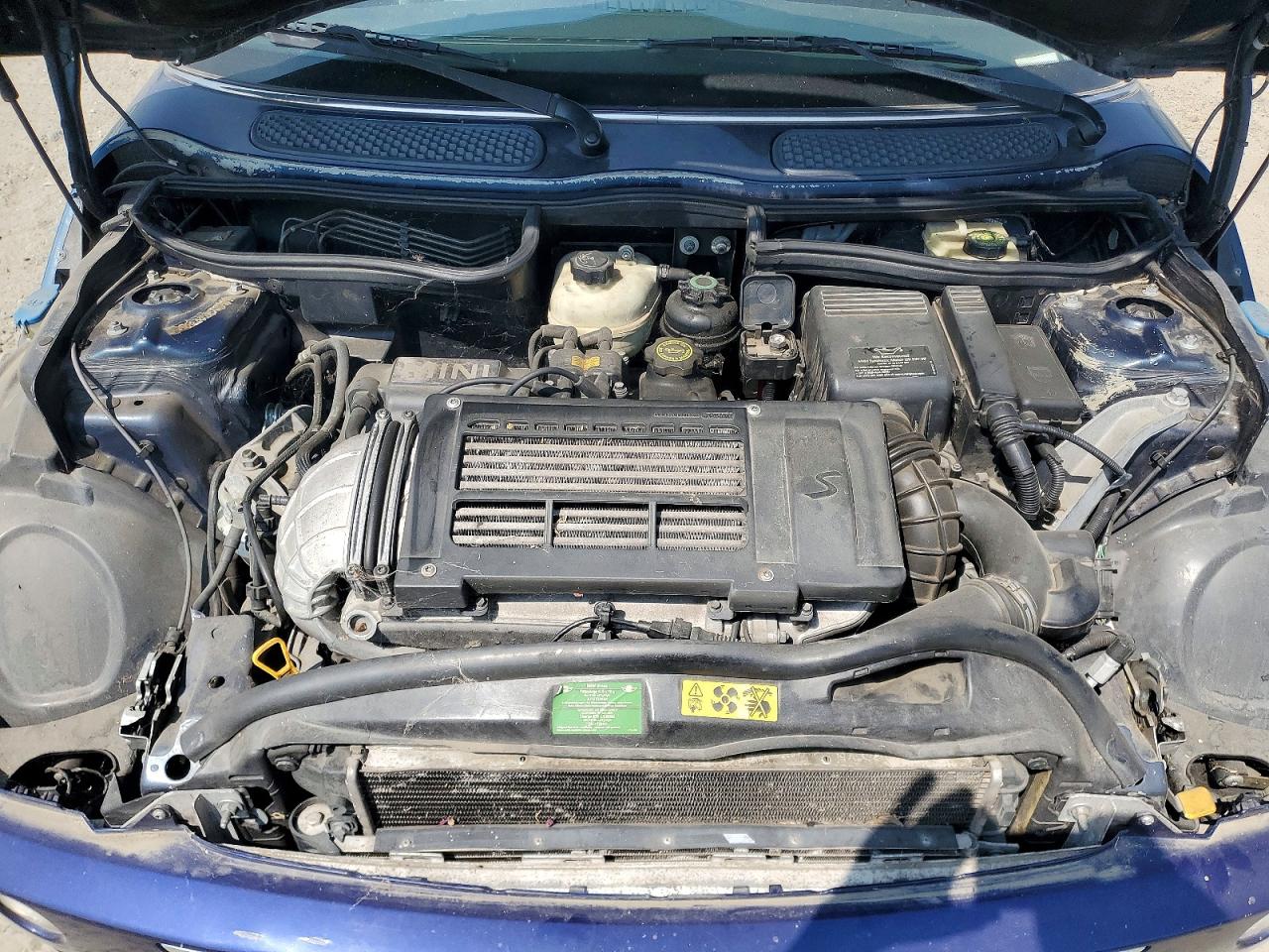 2006 Mini Cooper S Blue vin: WMWRE33596TJ37461