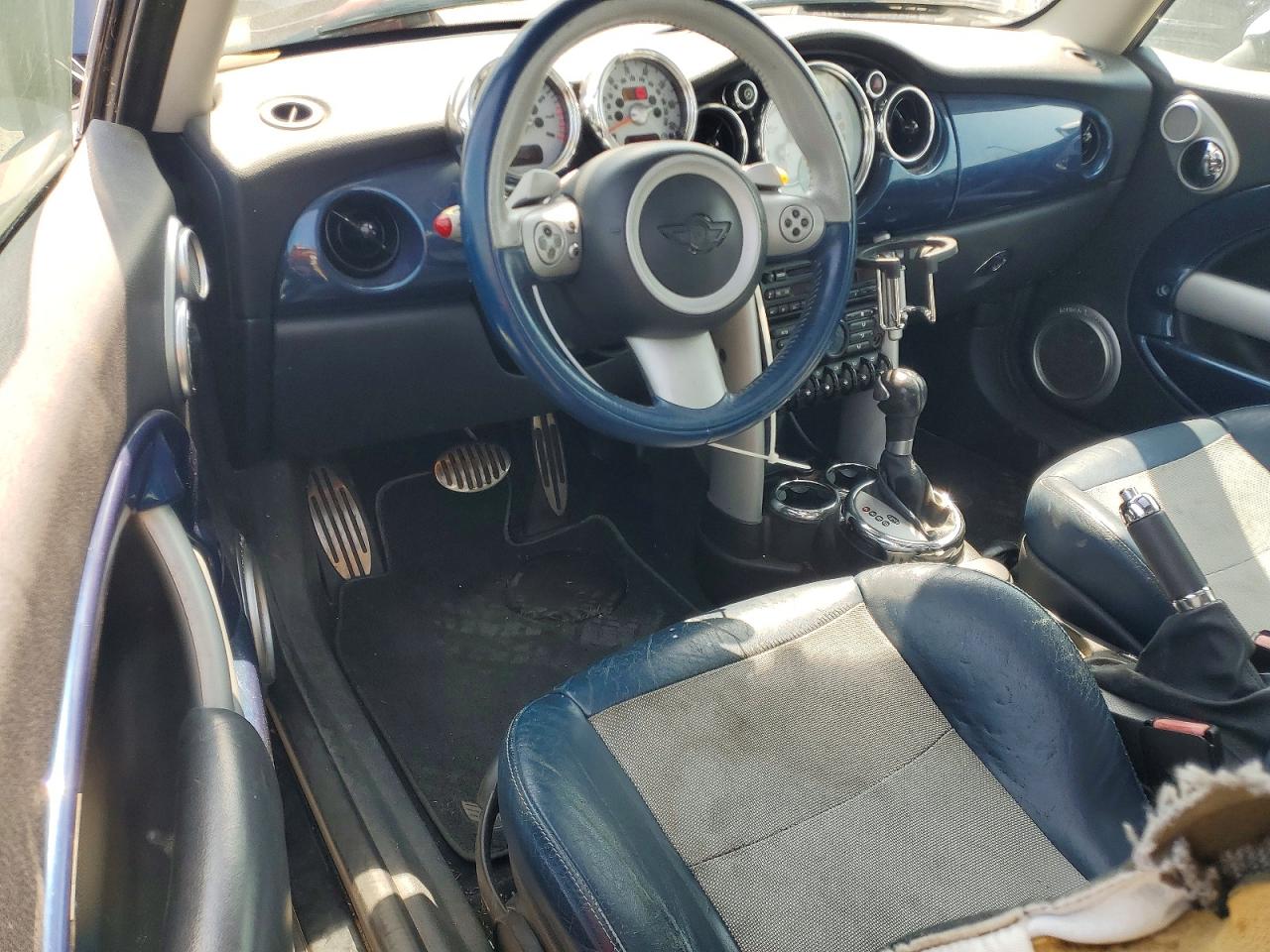 2006 Mini Cooper S Blue vin: WMWRE33596TJ37461