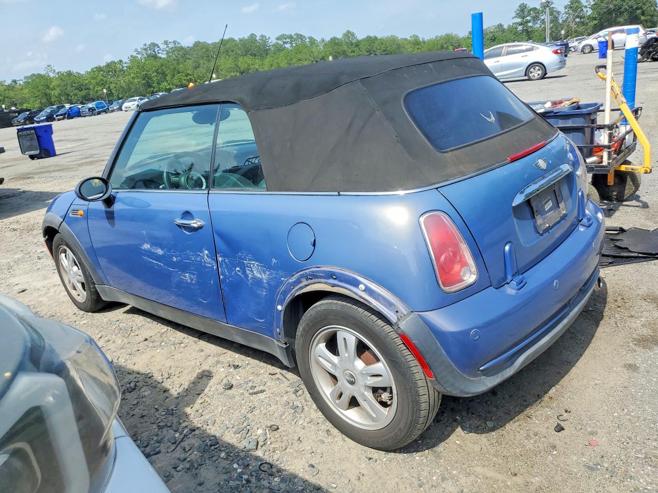 2007 Mini Cooper Blue vin: WMWRF33517TG17611