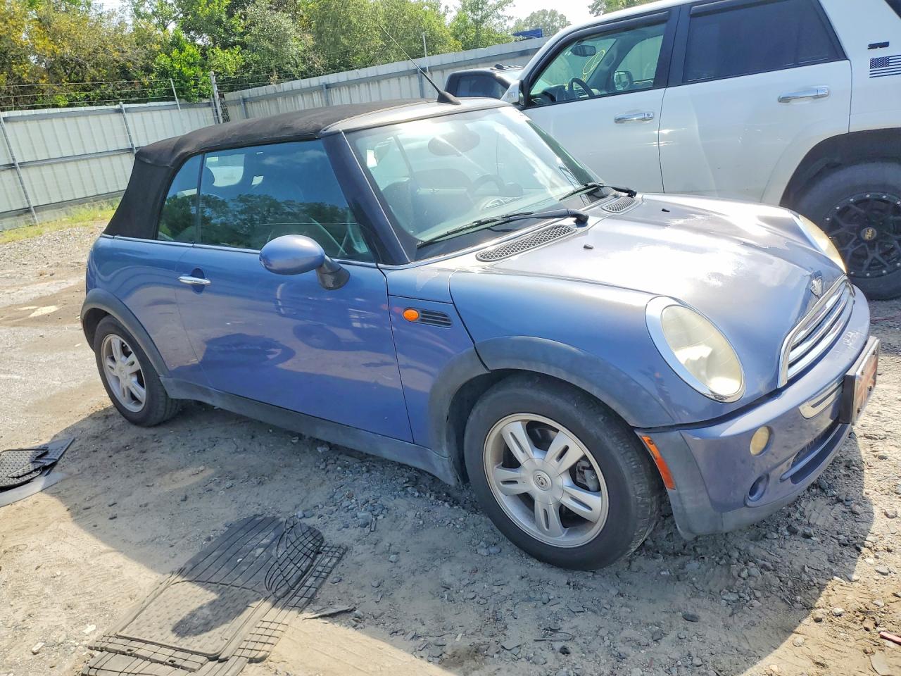 2007 Mini Cooper Blue vin: WMWRF33517TG17611