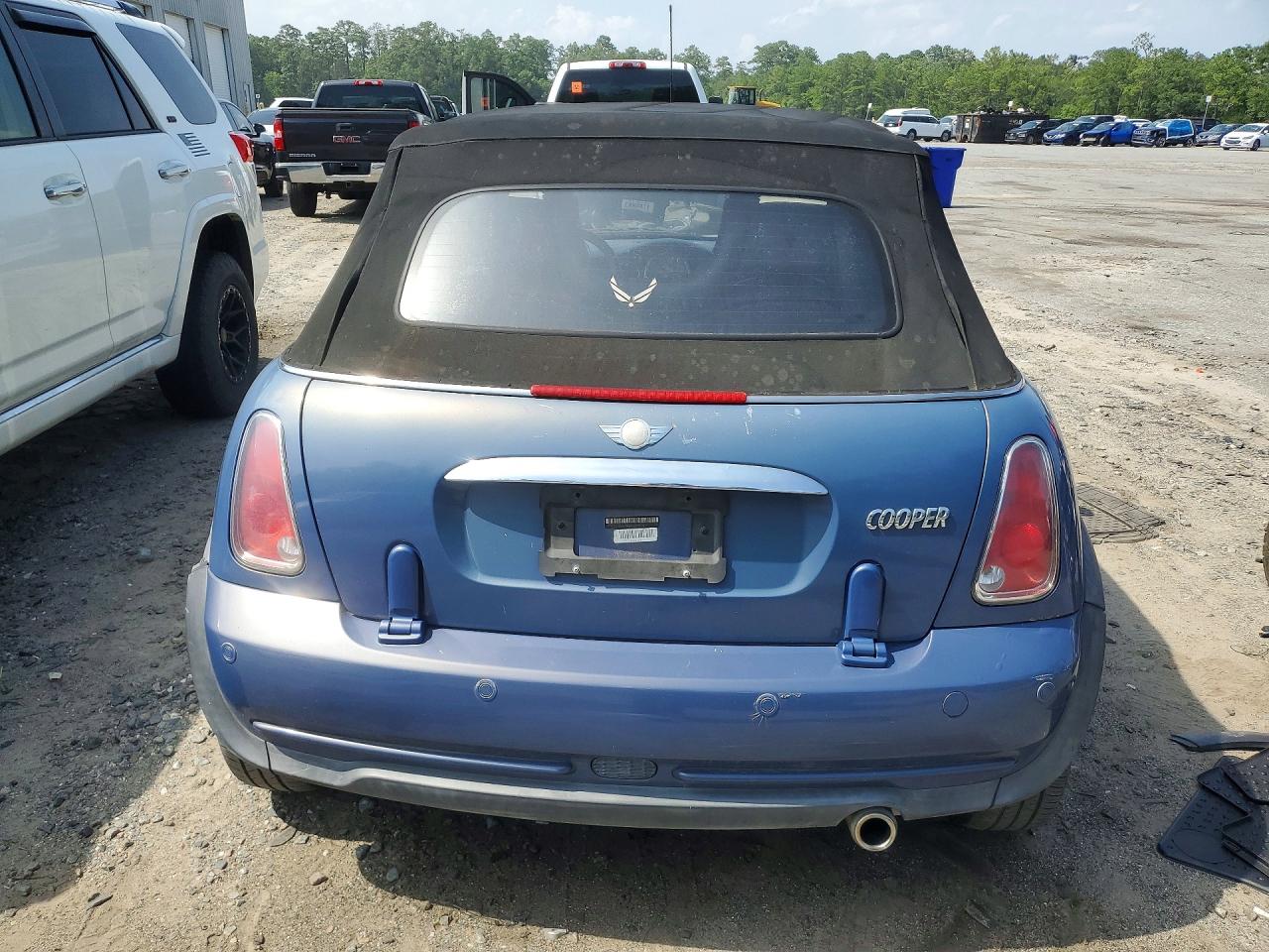 2007 Mini Cooper Blue vin: WMWRF33517TG17611