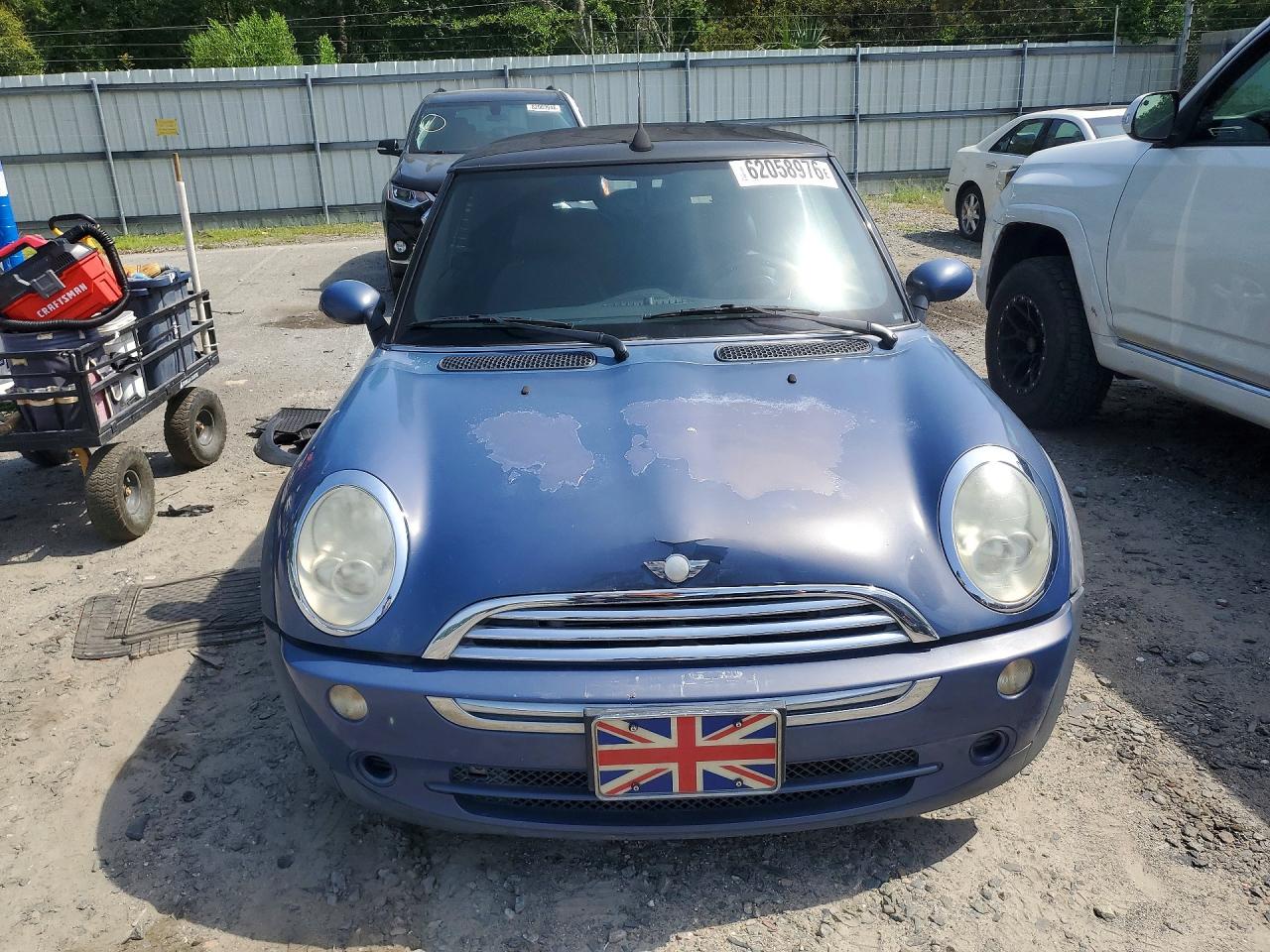 2007 Mini Cooper Blue vin: WMWRF33517TG17611