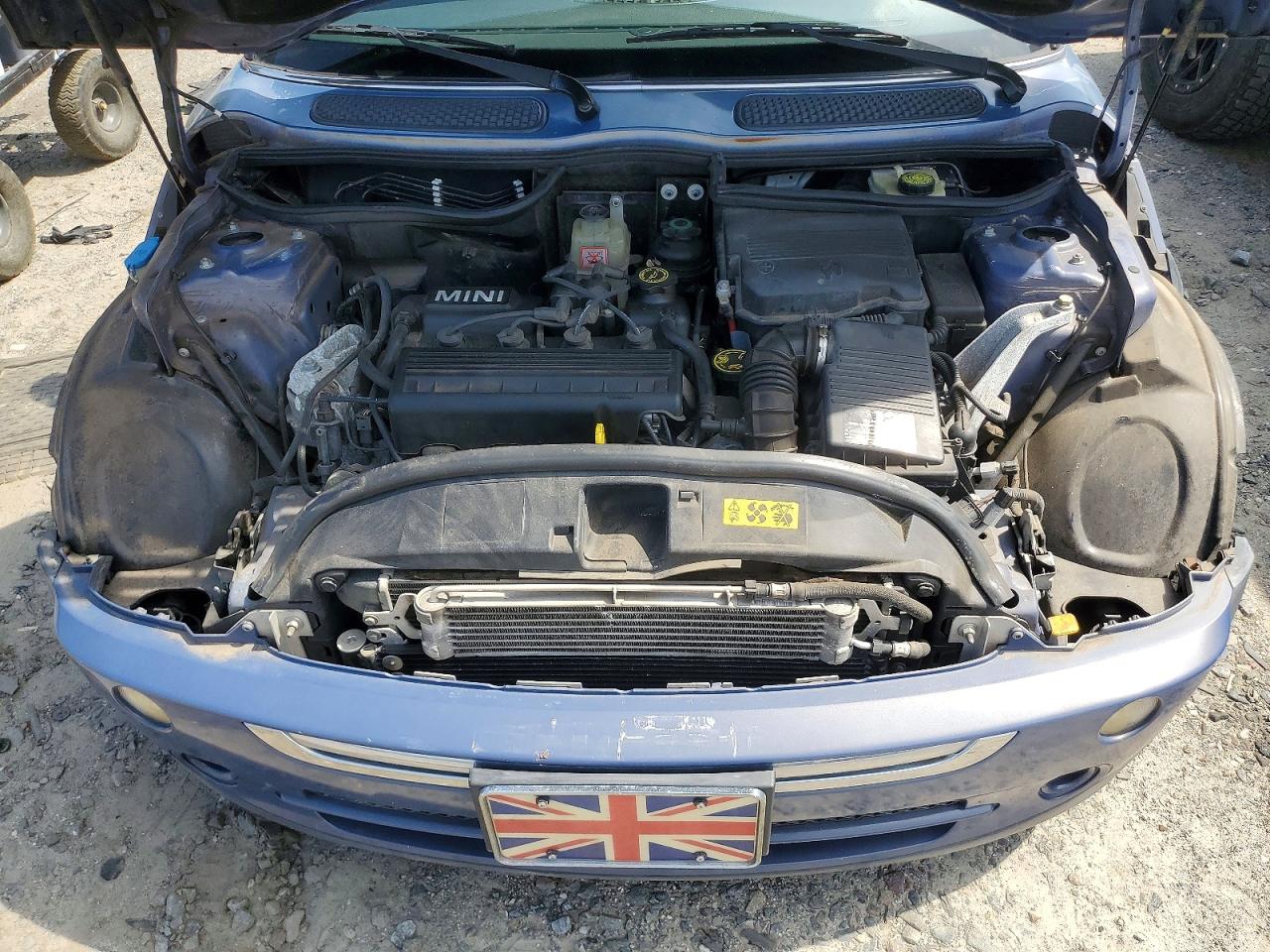 2007 Mini Cooper Blue vin: WMWRF33517TG17611