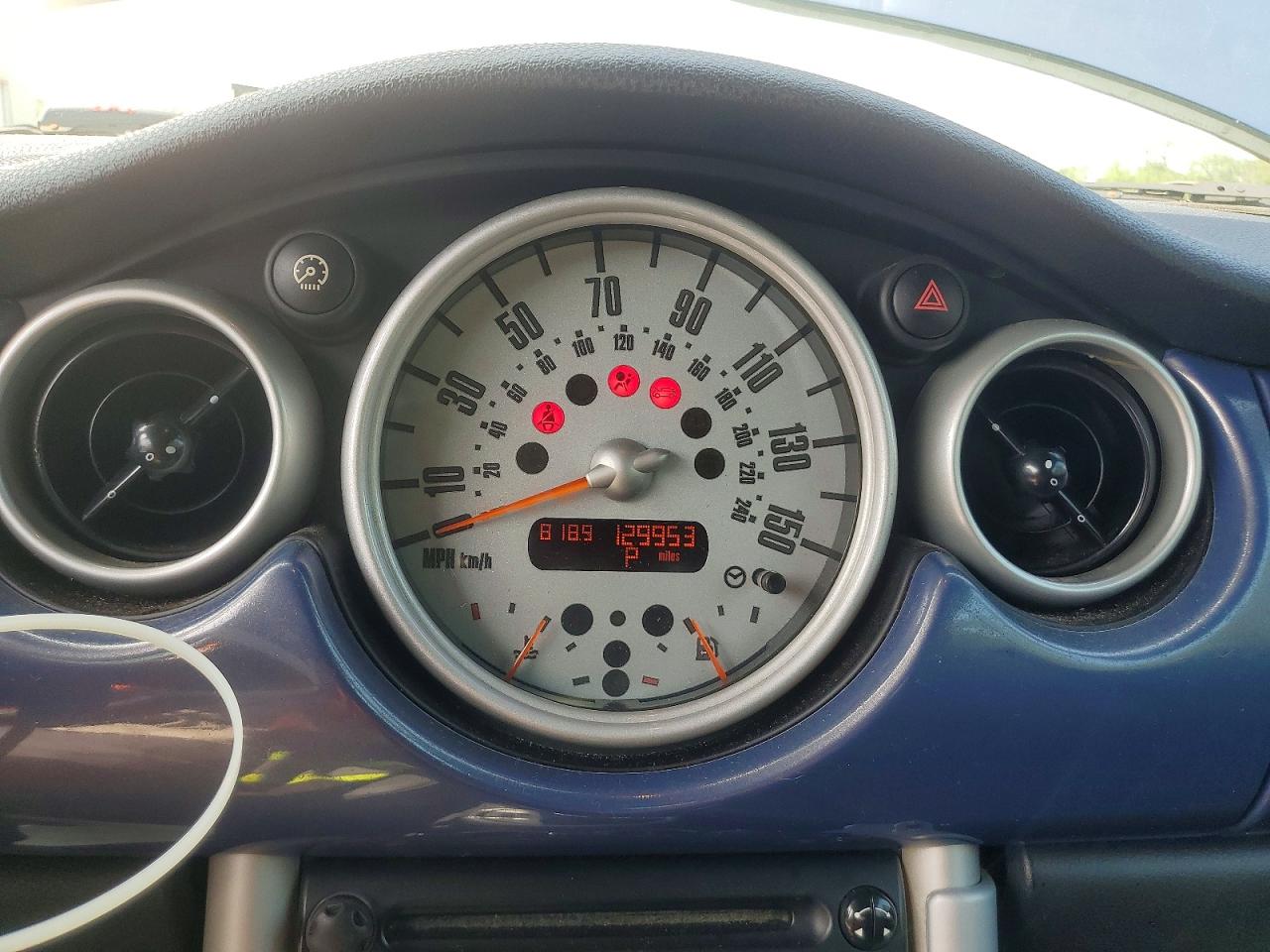 2007 Mini Cooper Blue vin: WMWRF33517TG17611