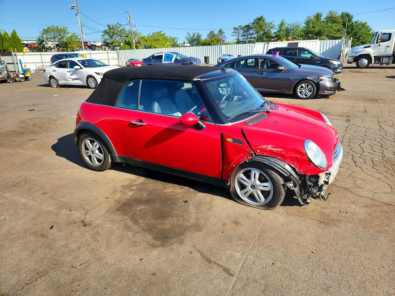 2007 Mini Cooper Red vin: WMWRF33547TG16906