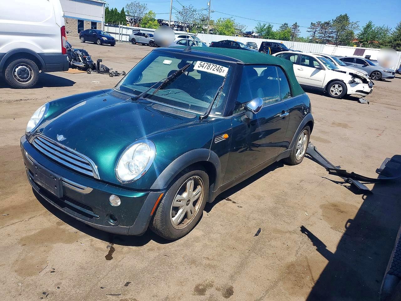 2008 Mini Cooper Green vin: WMWRF33558TG18388