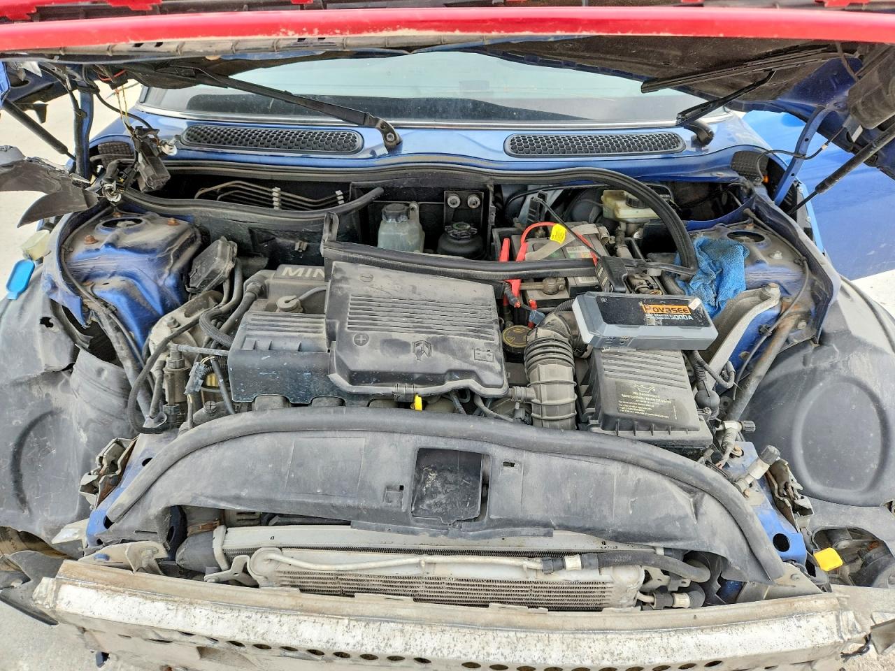 2007 Mini Cooper Blue vin: WMWRF33567TG16664