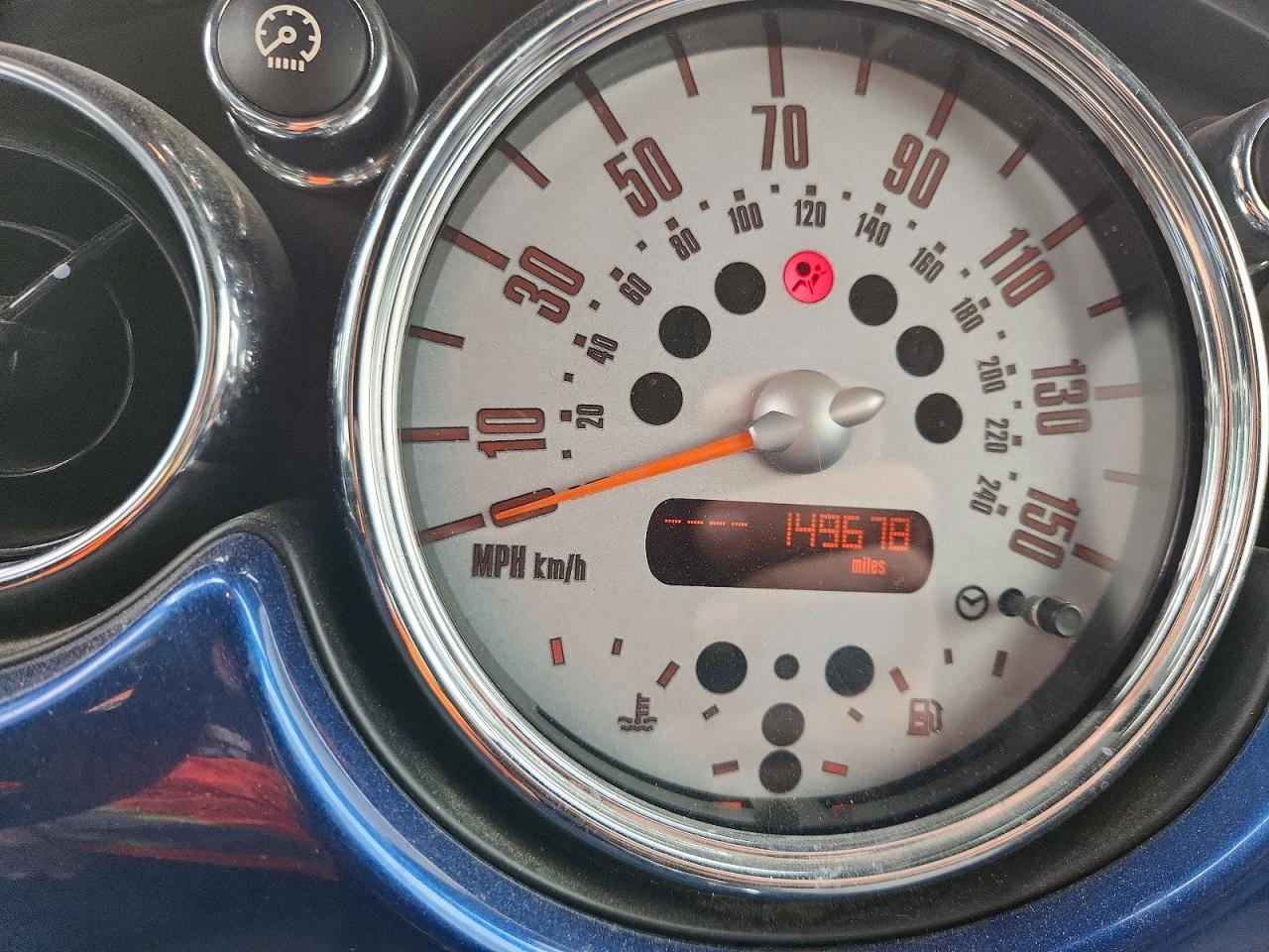 2007 Mini Cooper Blue vin: WMWRF33567TG16664