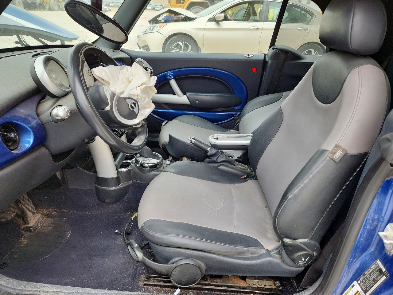 2007 Mini Cooper Blue vin: WMWRF33567TG16664