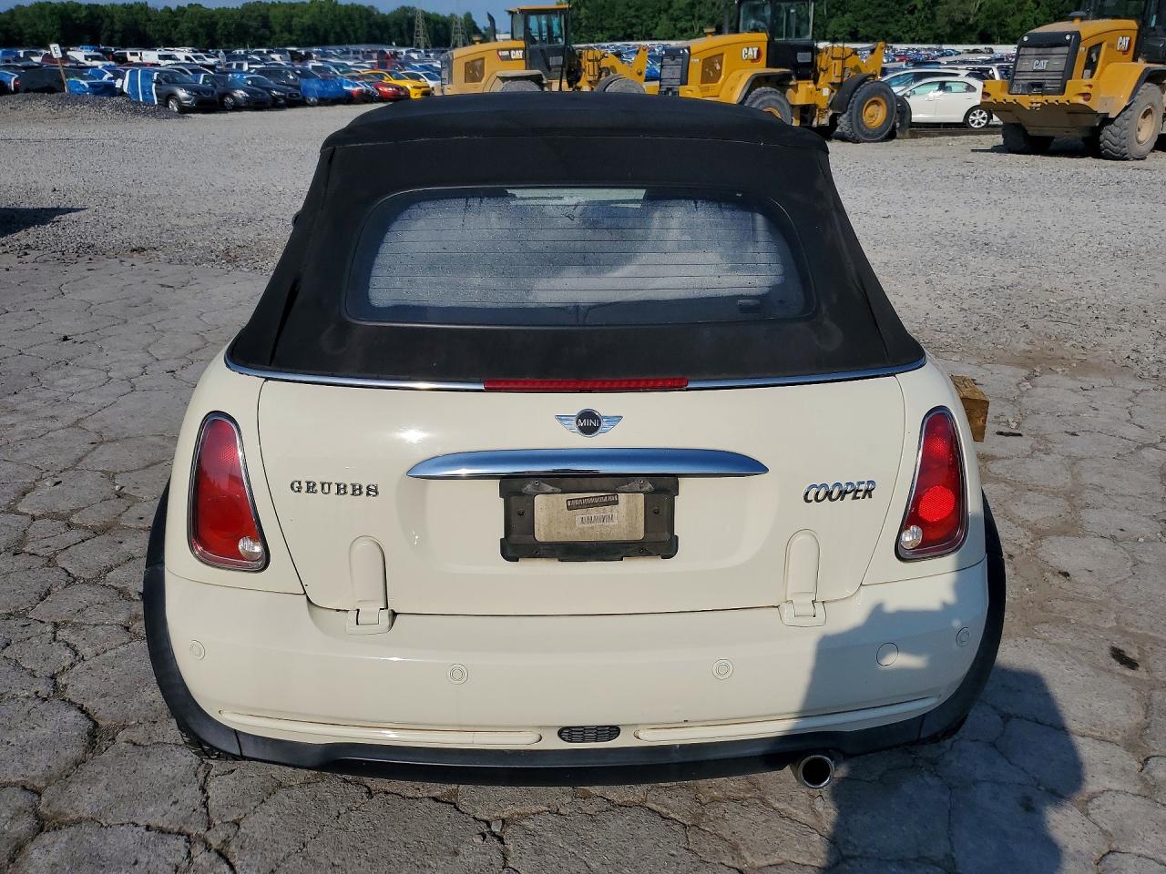 2006 Mini Cooper White vin: WMWRF33576TF65786
