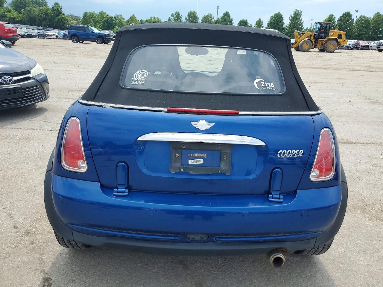 2008 Mini Cooper Синий vin: WMWRF33598TF68286