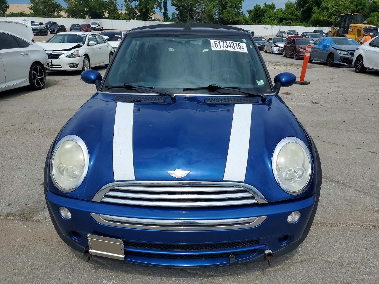 2008 Mini Cooper Синий vin: WMWRF33598TF68286