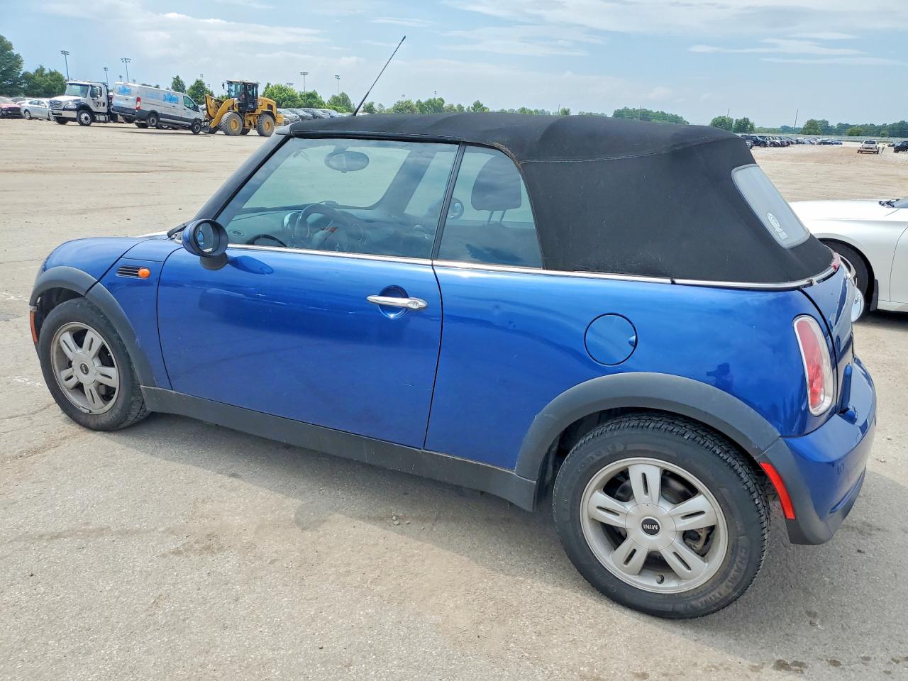 2008 Mini Cooper Синий vin: WMWRF33598TF68286