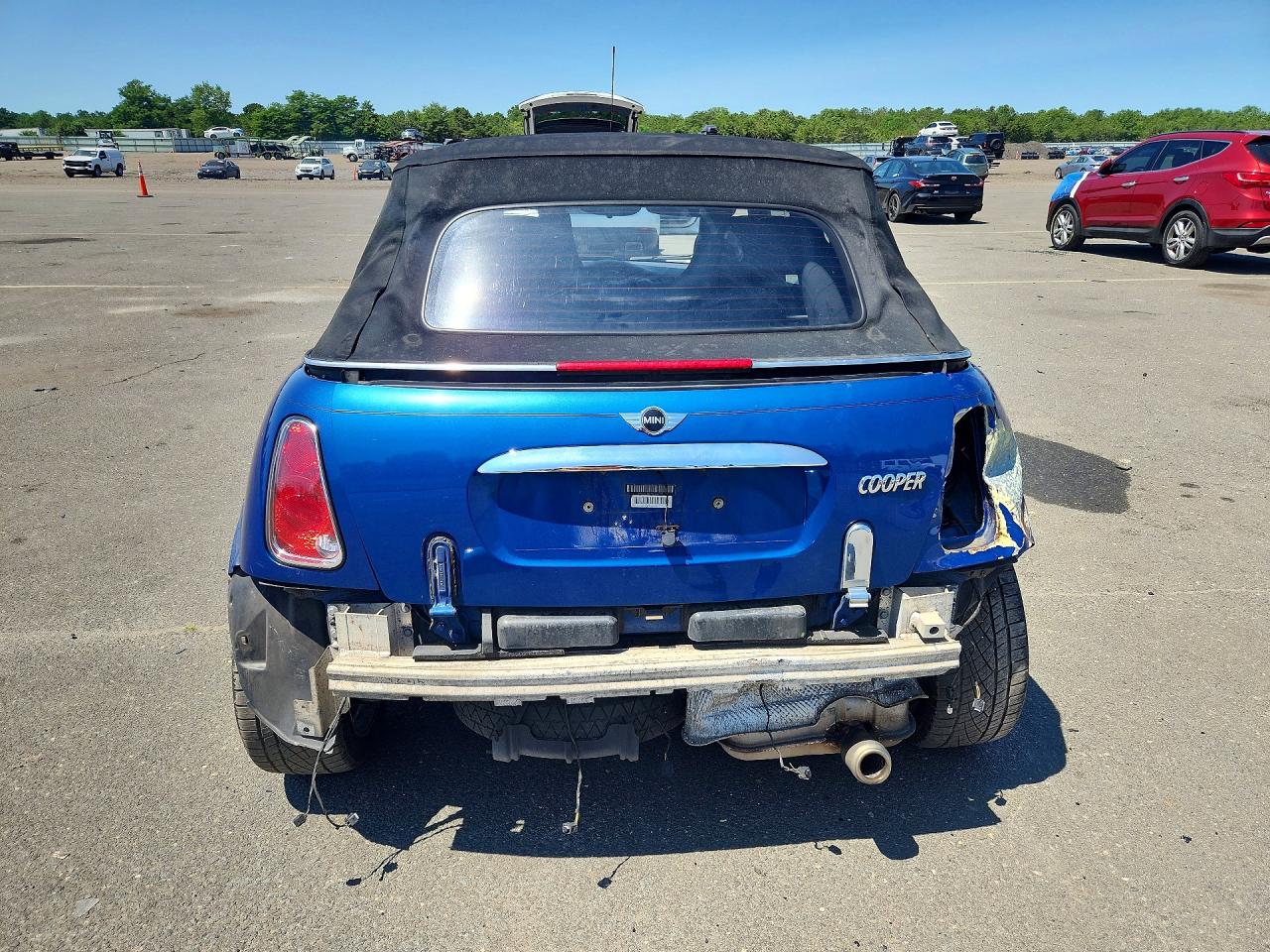 2006 Mini Cooper Blue vin: WMWRF335X6TG14253