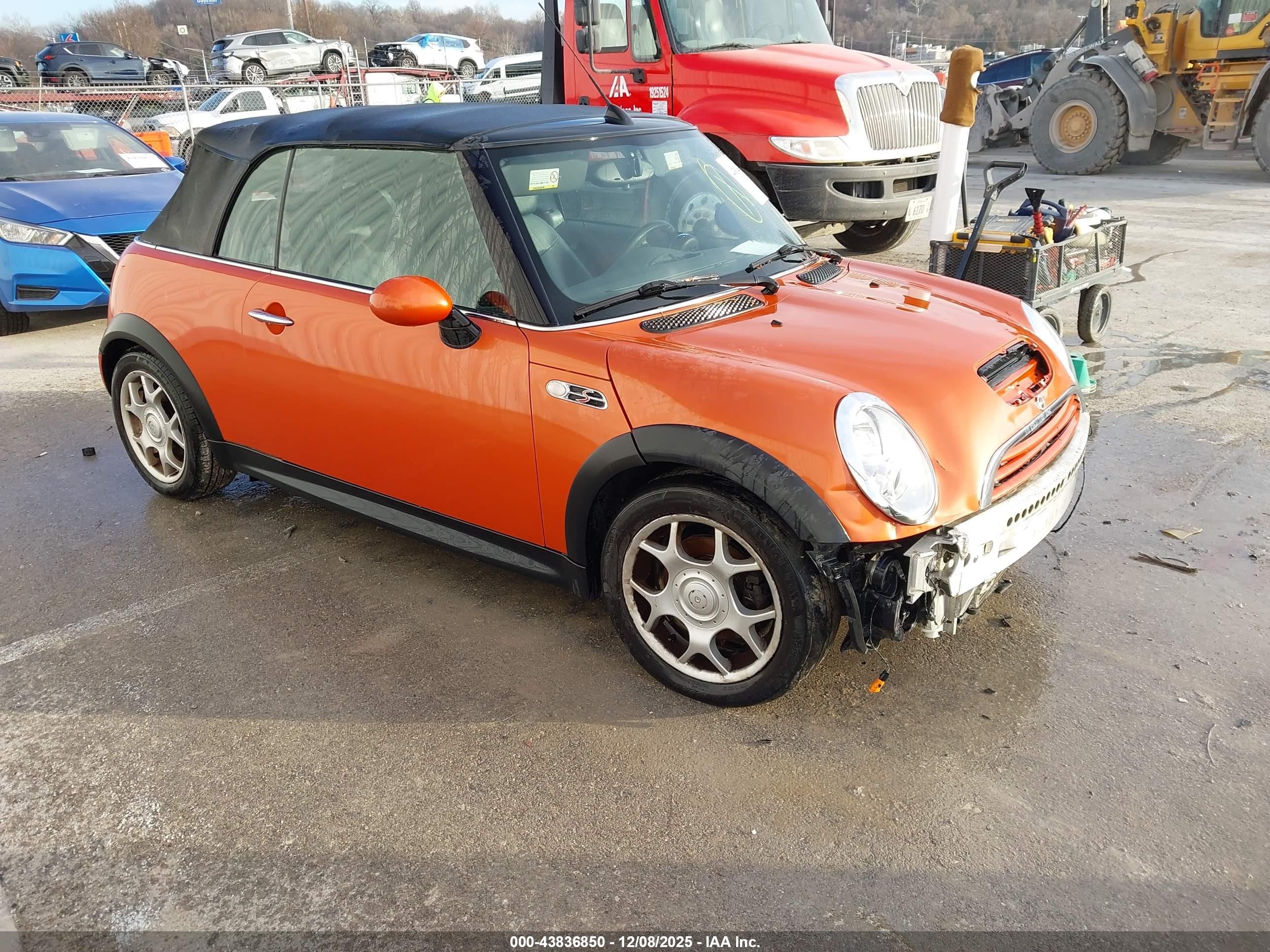 2005 Mini Cooper S   Оранжевый vin: WMWRH33455TF81002