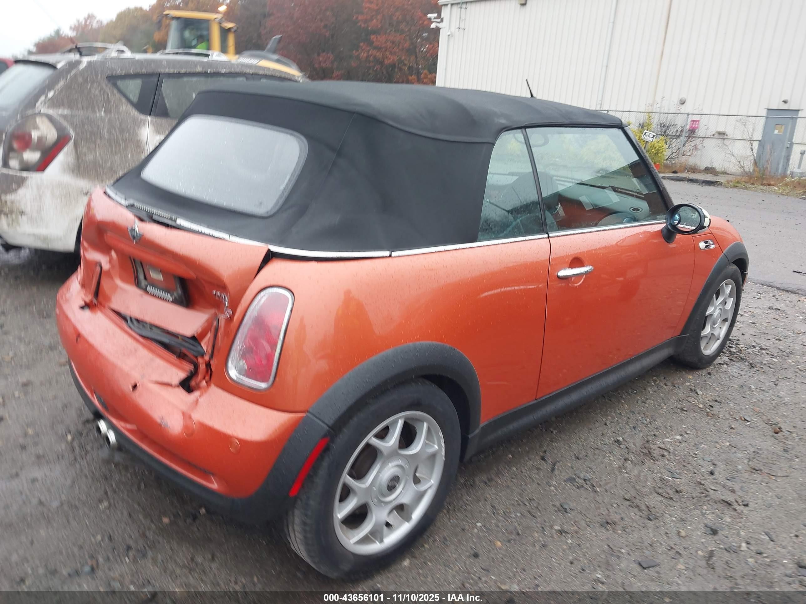 2005 Mini Cooper S   Orange vin: WMWRH334X5TF81383