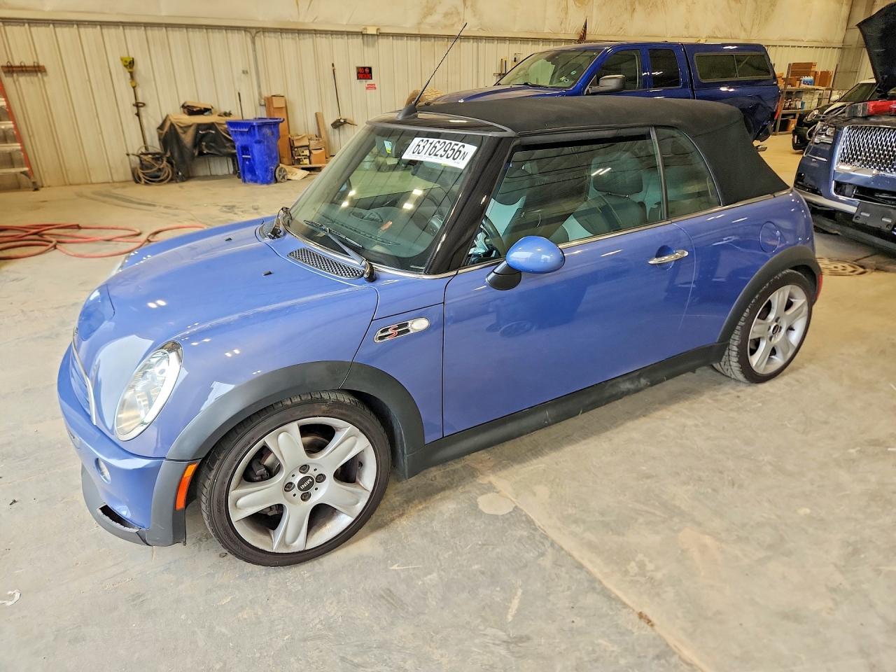 2007 Mini Cooper S Blue vin: WMWRH33517TL94283