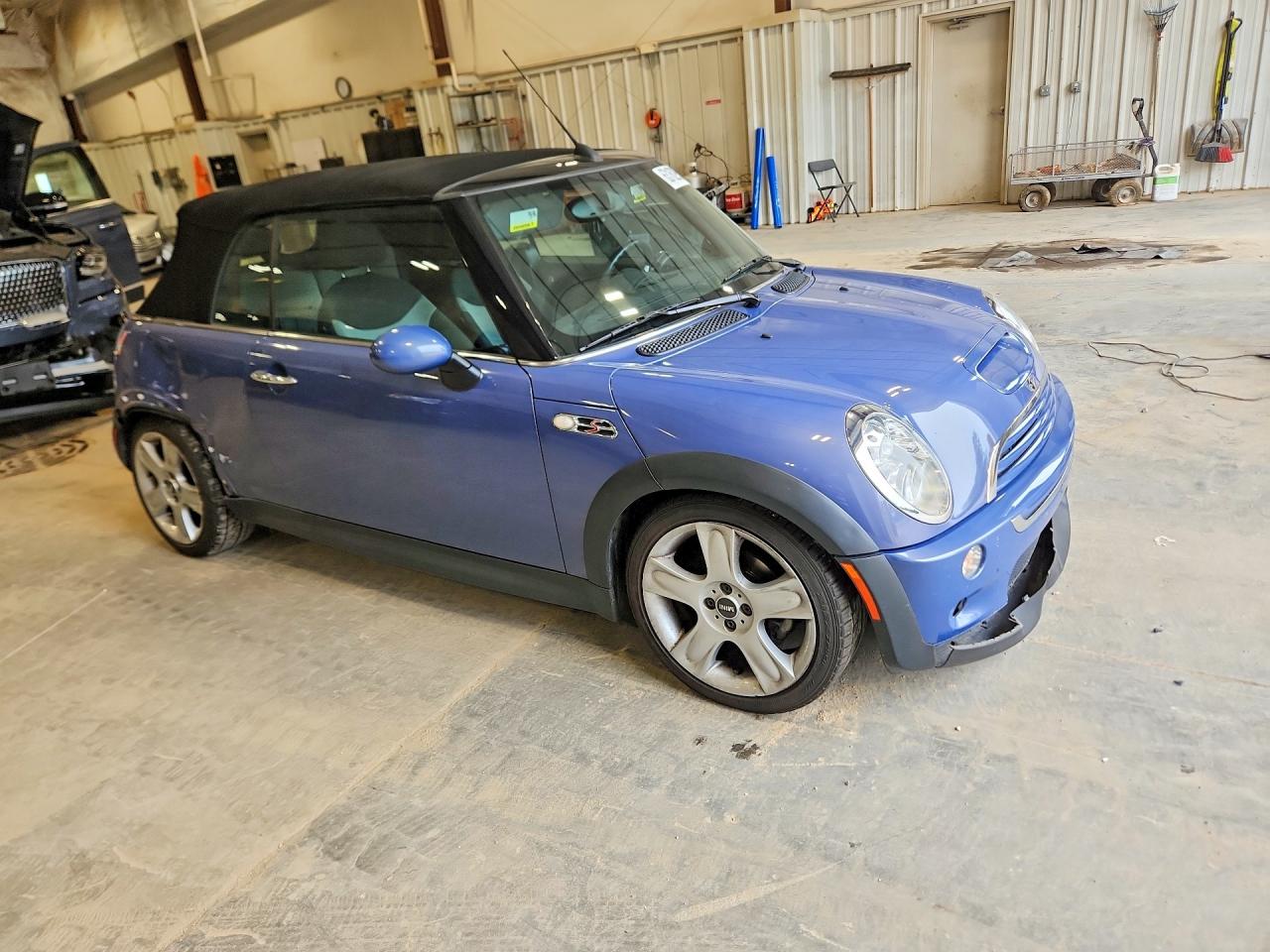 2007 Mini Cooper S Blue vin: WMWRH33517TL94283