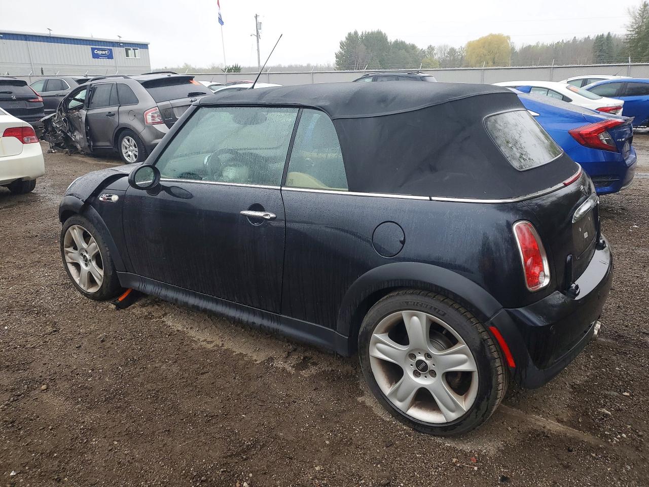 2008 Mini Cooper S Black vin: WMWRH33528TL97582