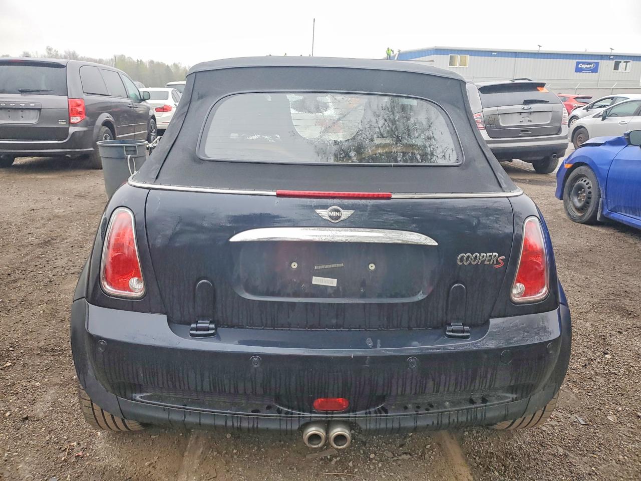 2008 Mini Cooper S Black vin: WMWRH33528TL97582