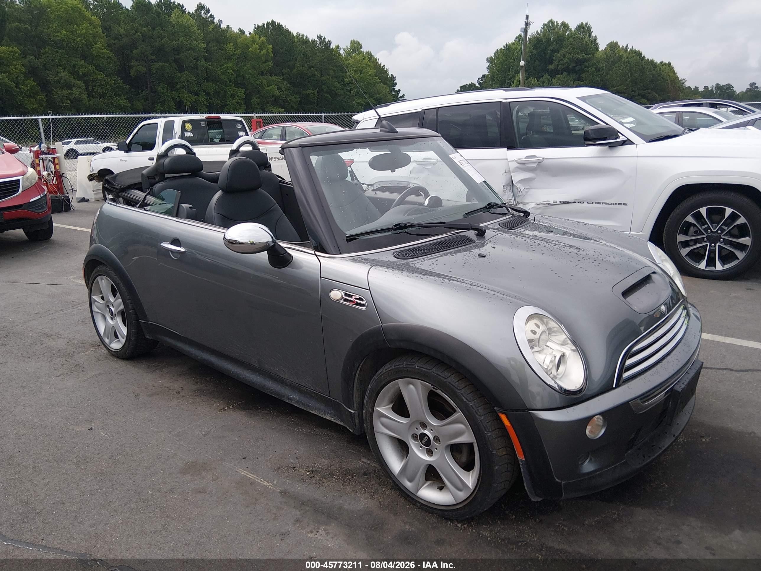 2007 Mini Cooper S   Gray vin: WMWRH33537TJ44561