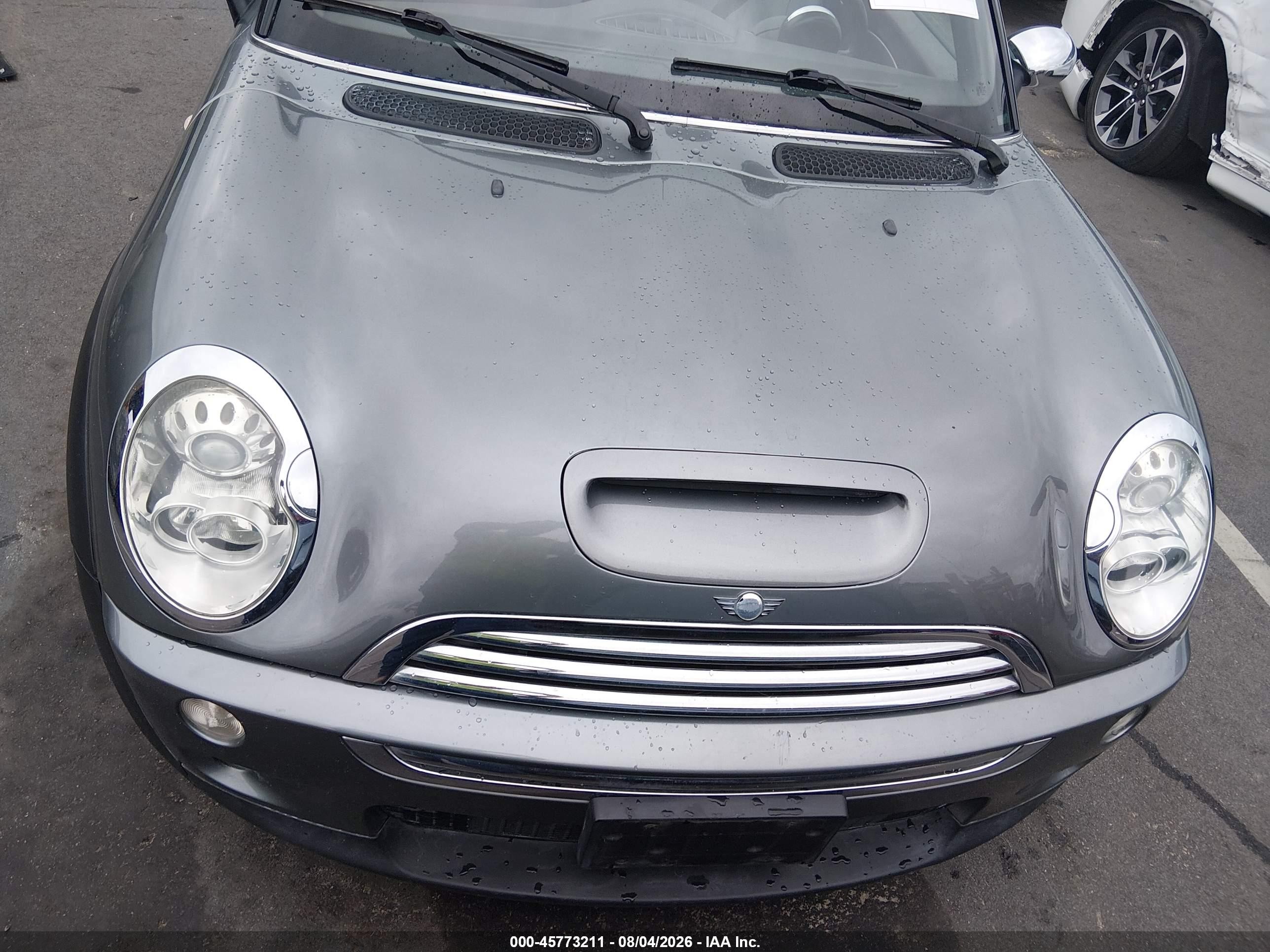 2007 Mini Cooper S   Gray vin: WMWRH33537TJ44561