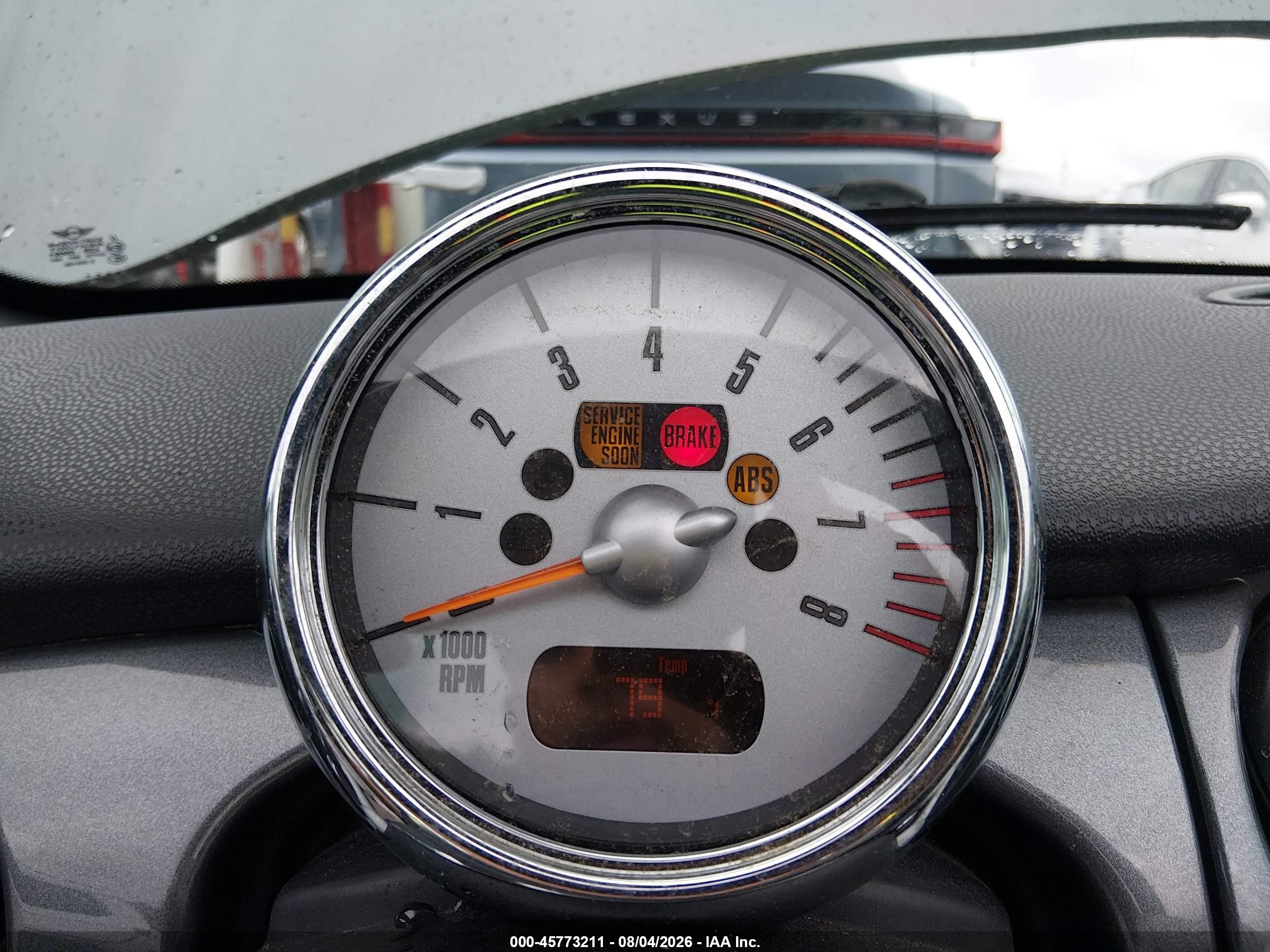 2007 Mini Cooper S   Gray vin: WMWRH33537TJ44561