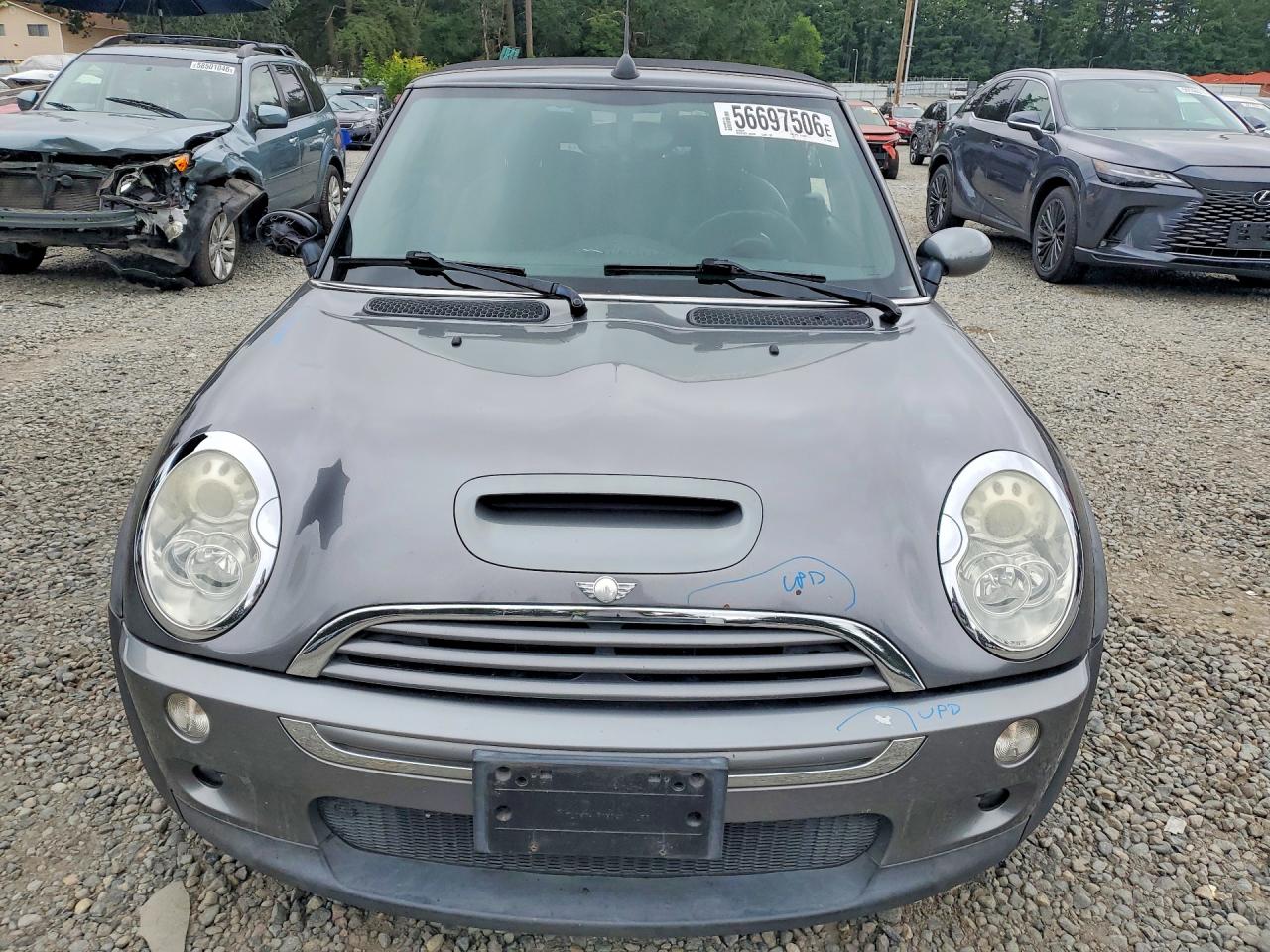2007 Mini Cooper S Gray vin: WMWRH33547TL94519